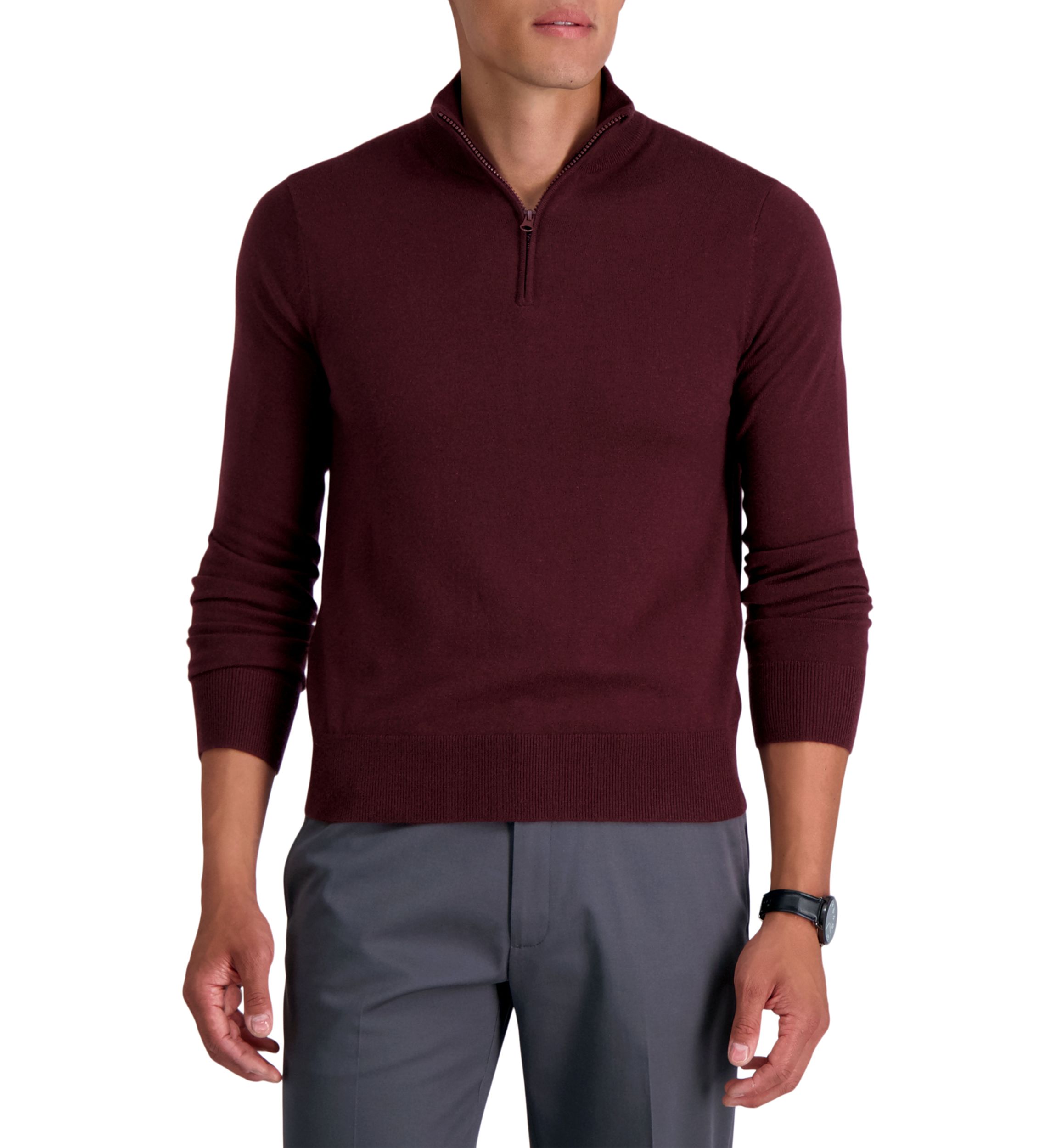 J.M. Haggar™ Quarter Zip Sweater 