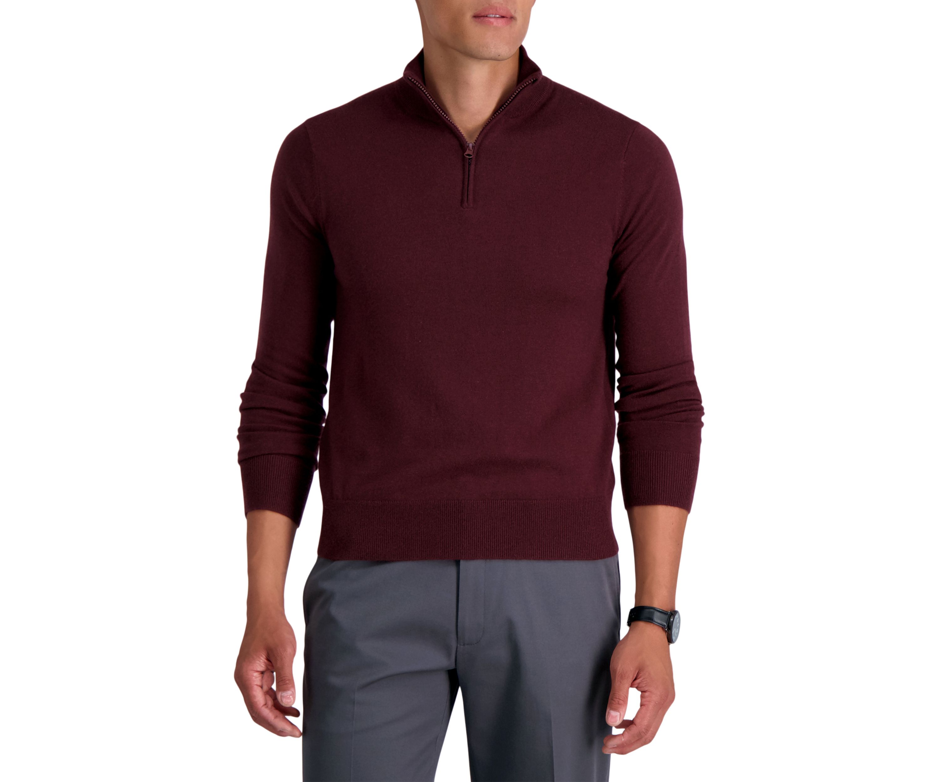 J.M. Haggar™ Quarter Zip Sweater 