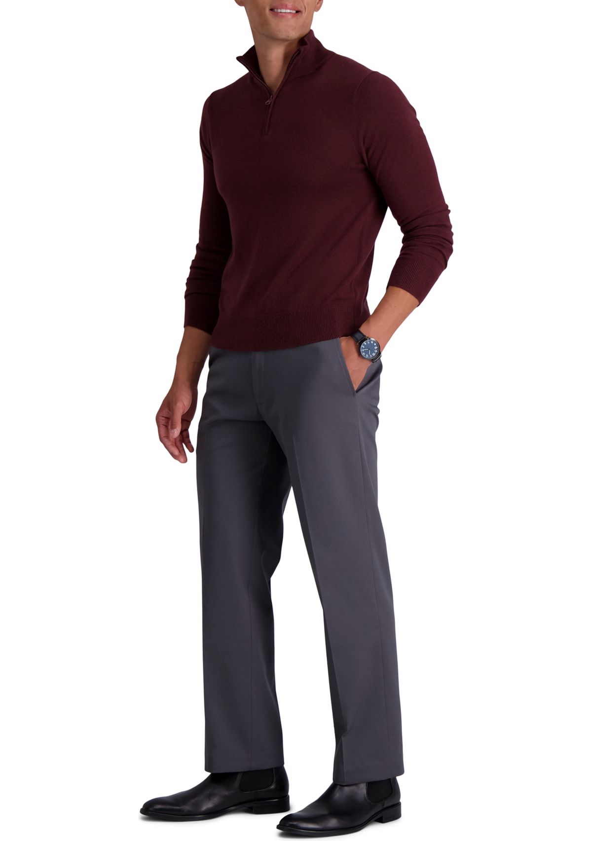 J.M. Haggar™ Quarter Zip Sweater 