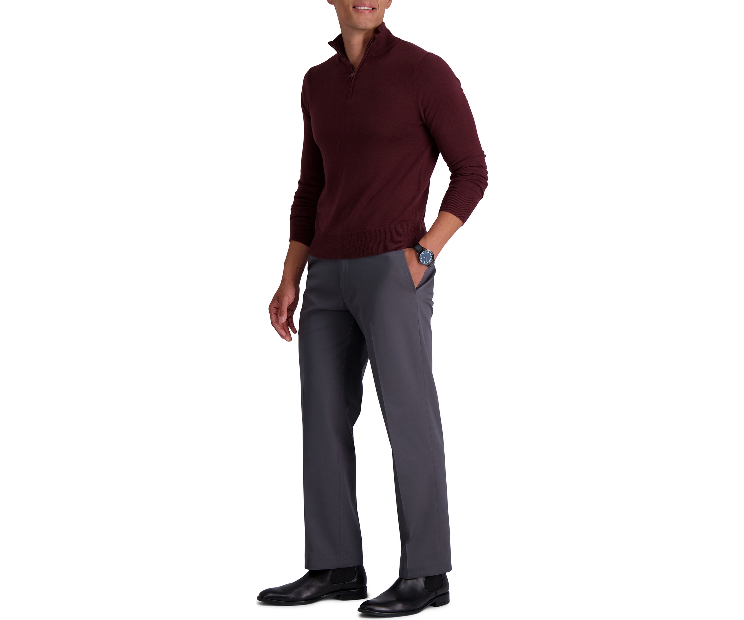 J.M. Haggar™ Quarter Zip Sweater 
