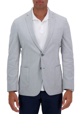 Haggar Men's Smart Washâ¢ Highland Blazer Tailored Fit