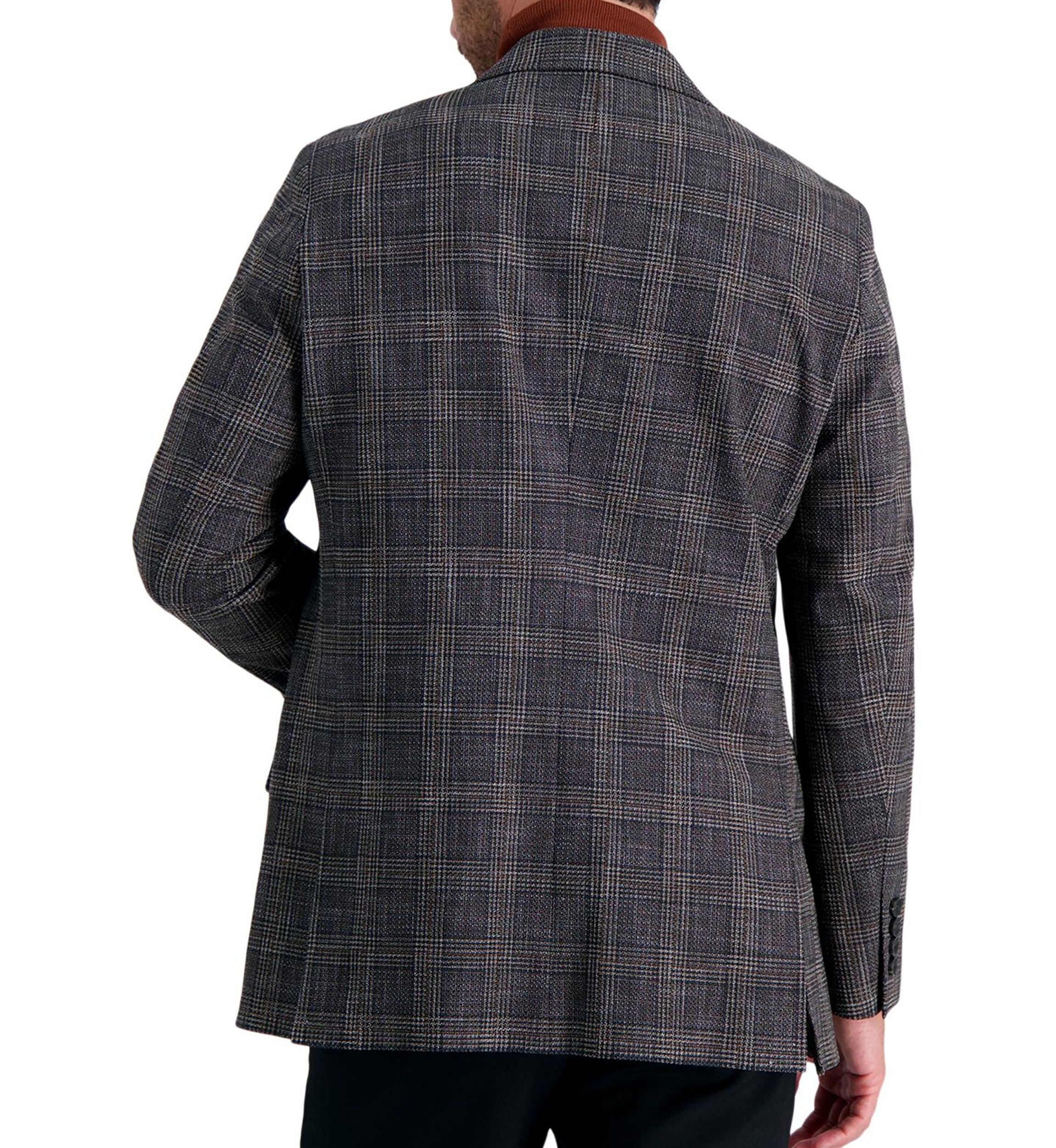 Mens Tailored Fit Glen Plaid Sportcoat