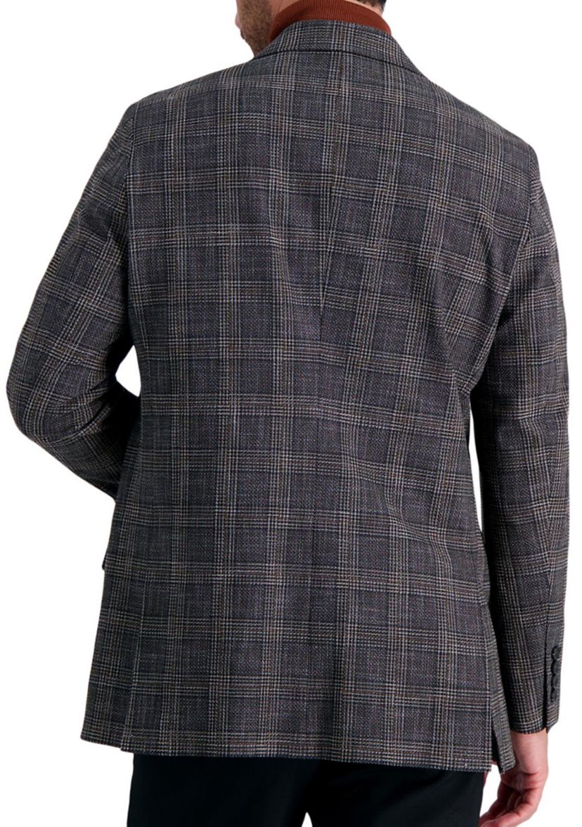 Mens Tailored Fit Glen Plaid Sportcoat