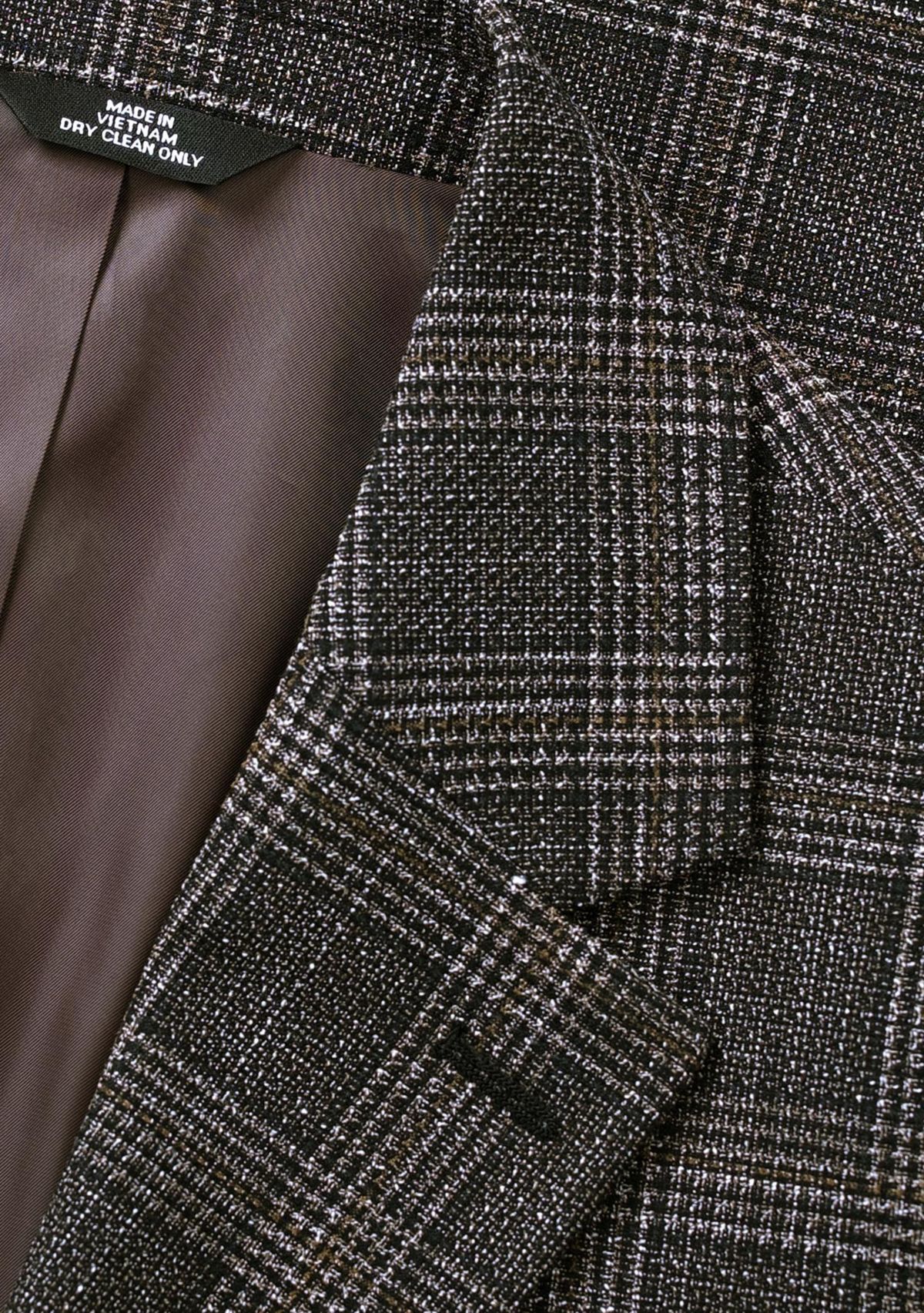 Mens Tailored Fit Glen Plaid Sportcoat