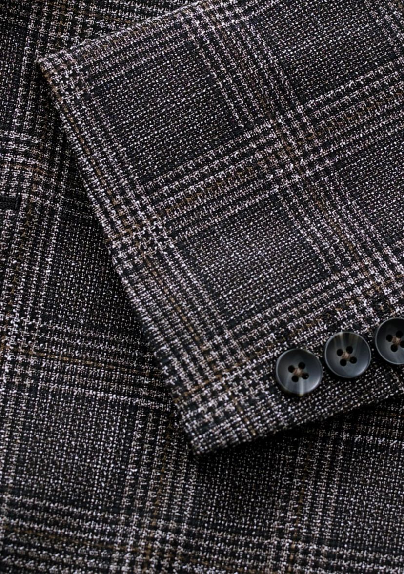 Mens Tailored Fit Glen Plaid Sportcoat
