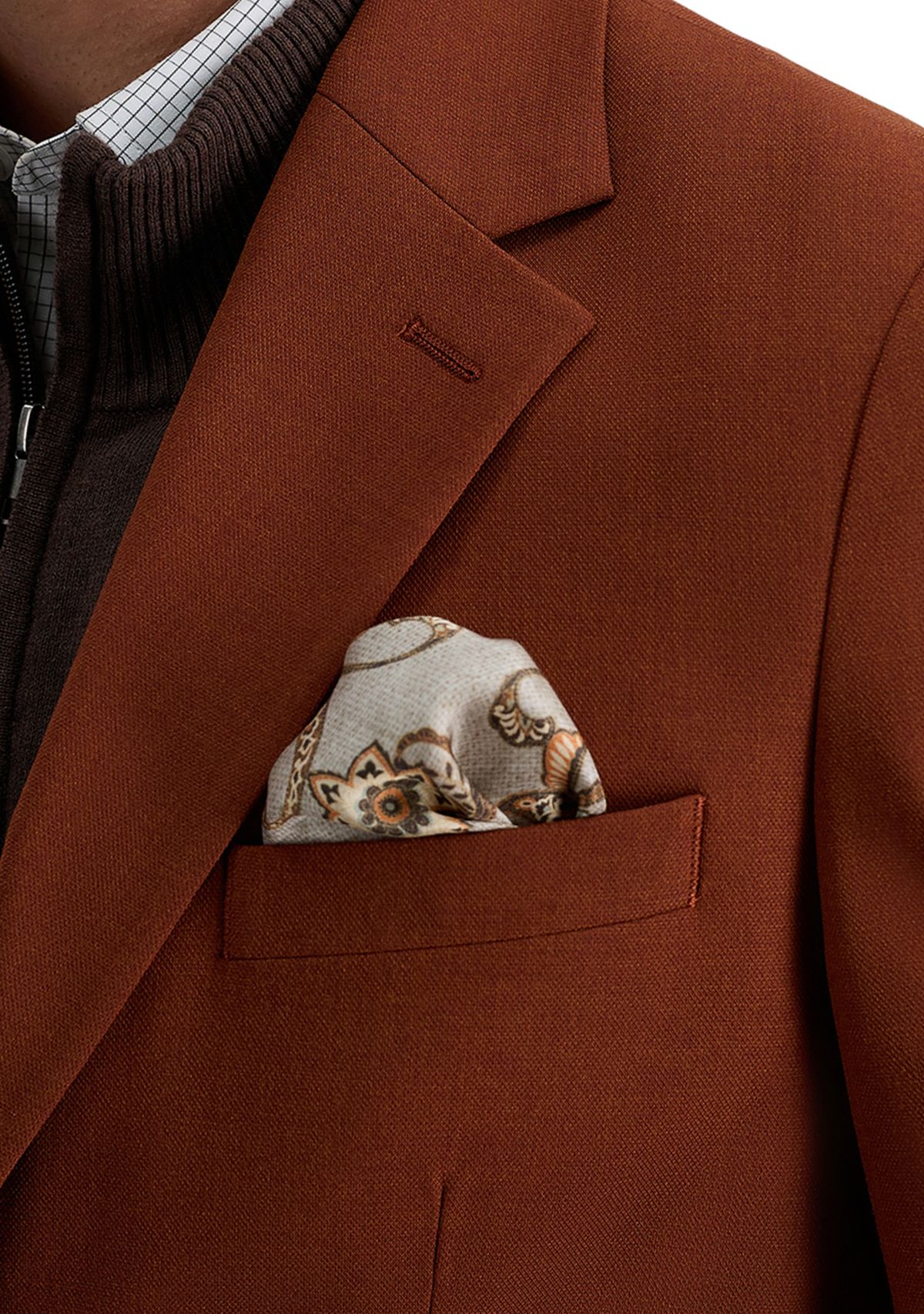 Mens Tailored Fit Heather Twill Sport Coat