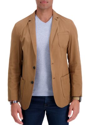 Haggar Men's Smart Wash® Slim Fit Comfort Stretch Jacket, M Regular