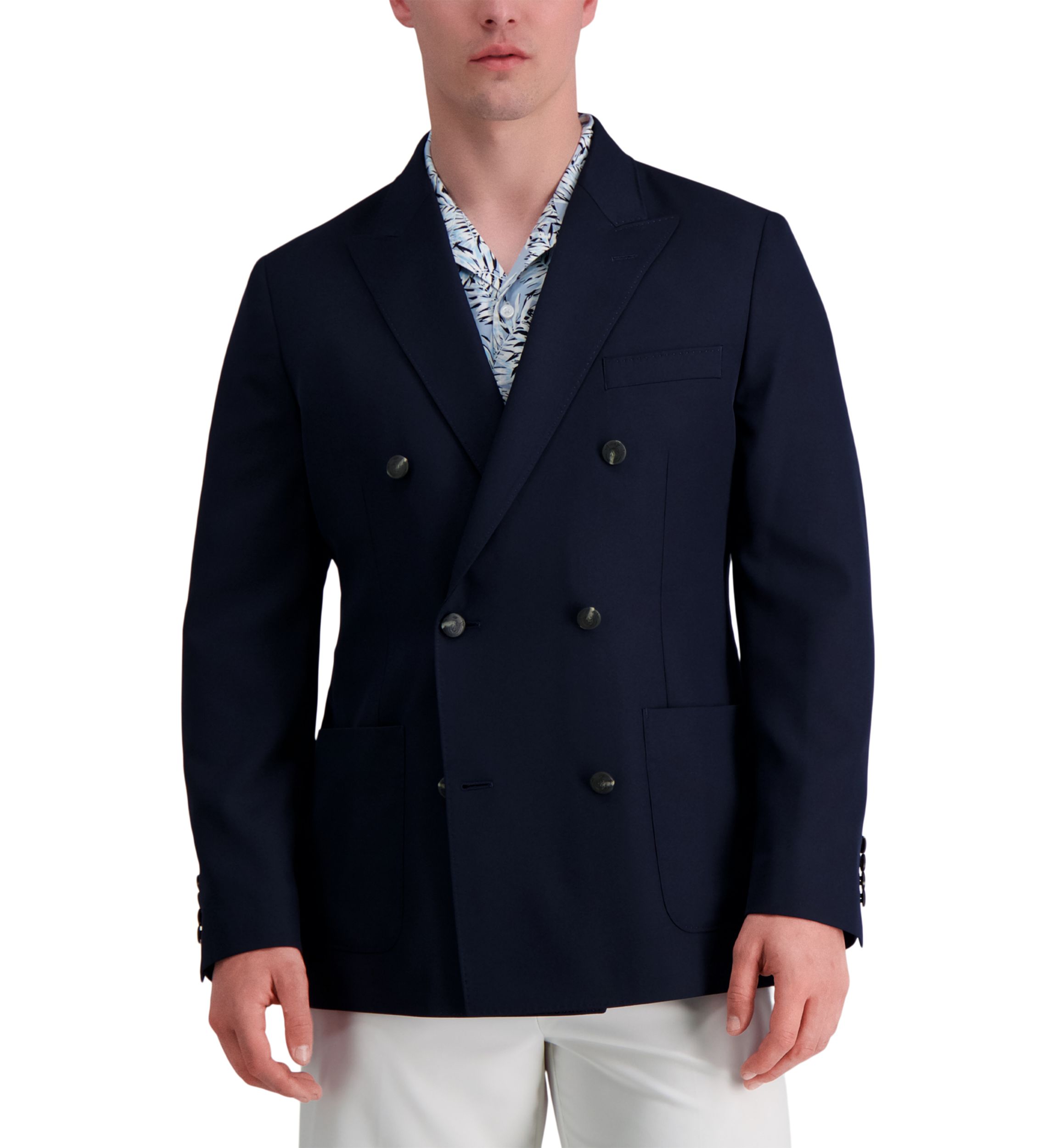 Smart Wash™ Stretch Double Breasted Sport Coat