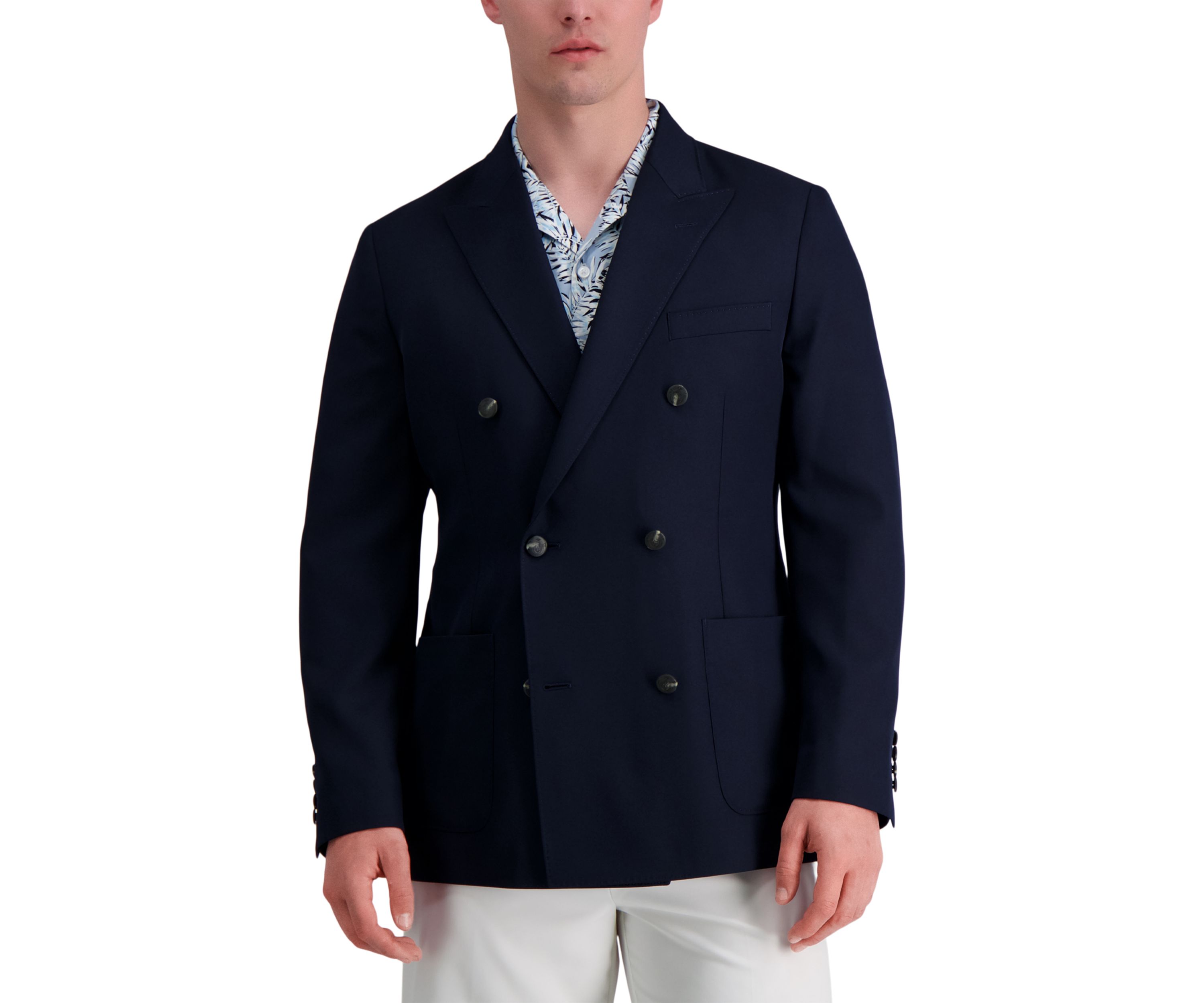 Smart Wash™ Stretch Double Breasted Sport Coat