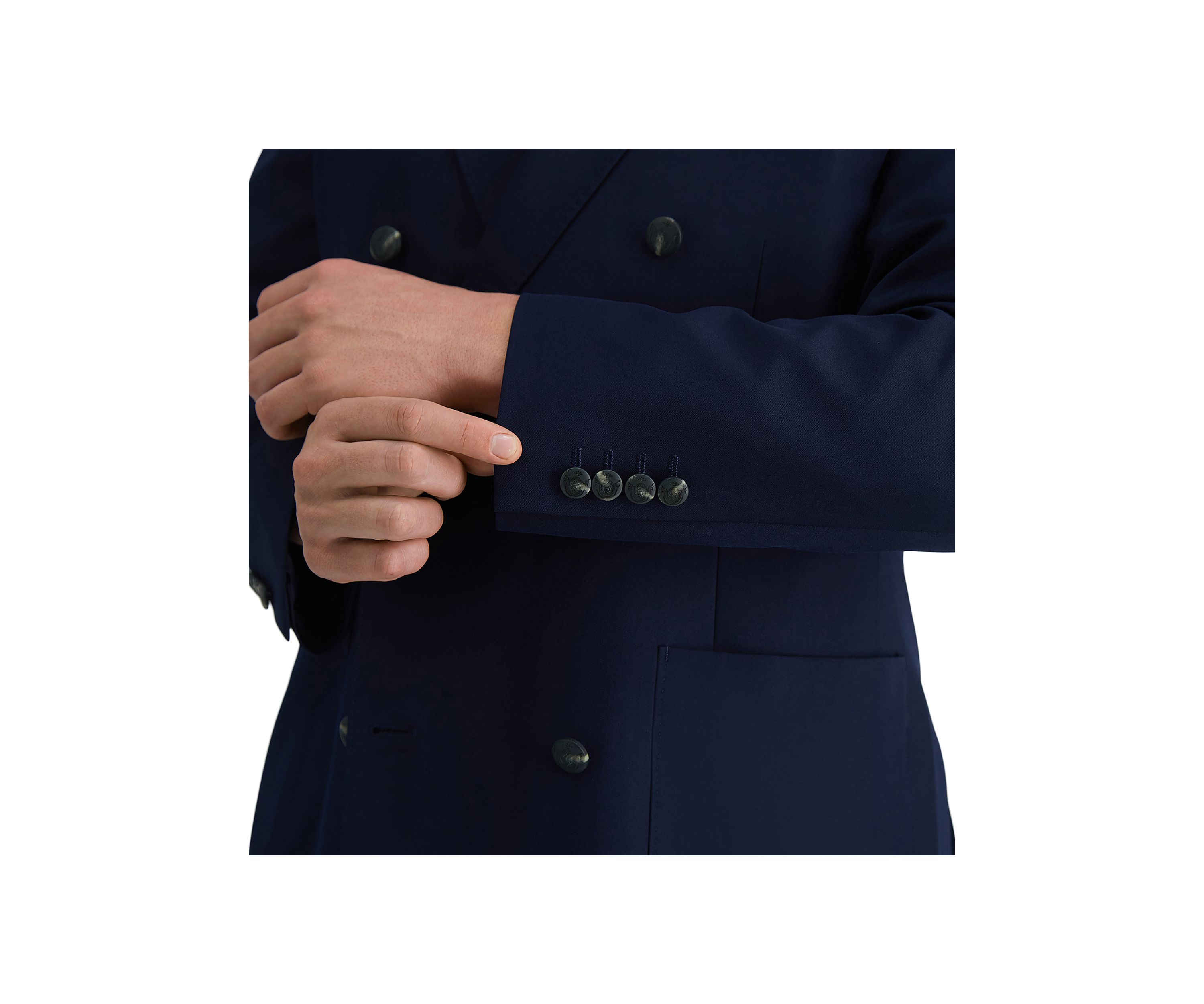 Smart Wash™ Stretch Double Breasted Sport Coat