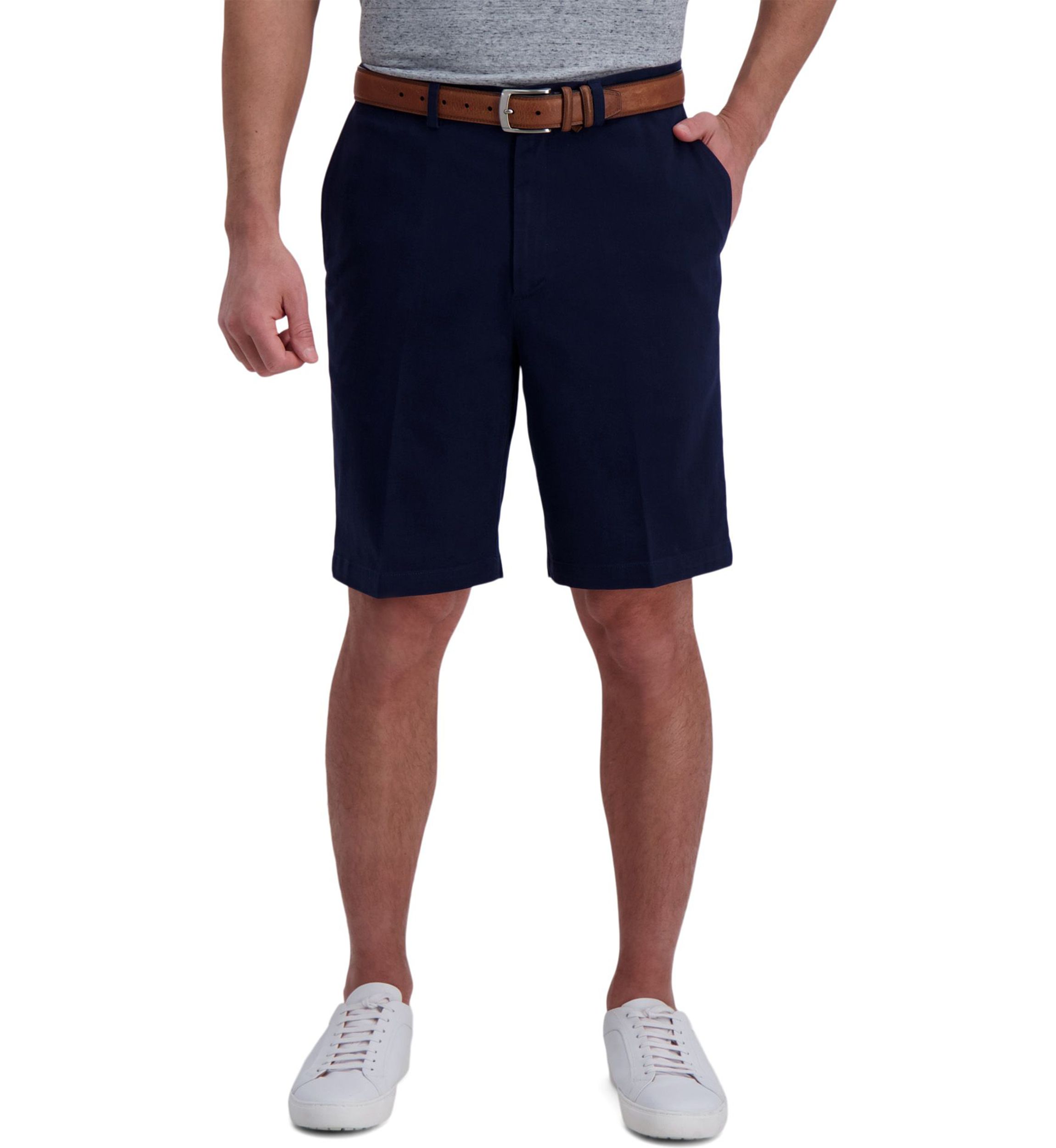 Comfort Straight Fit Flat Front Chino Short