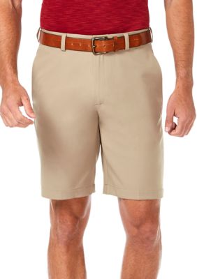 Men's Haggar Cool 18 PRO Stretch Solid Flat Front Shorts, 44