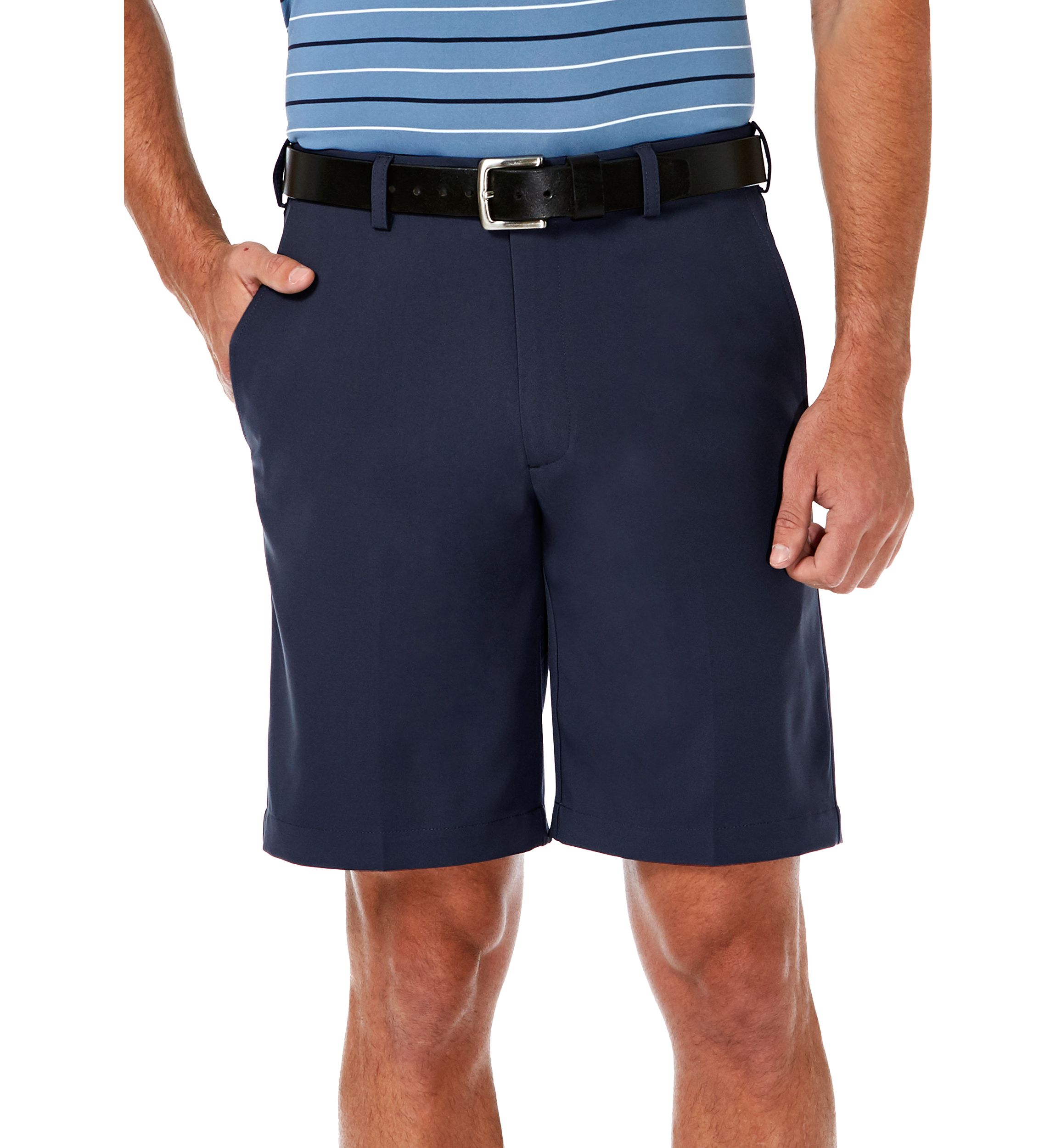 Haggar Cool 18 PRO Stretch Solid Flat Front Shorts