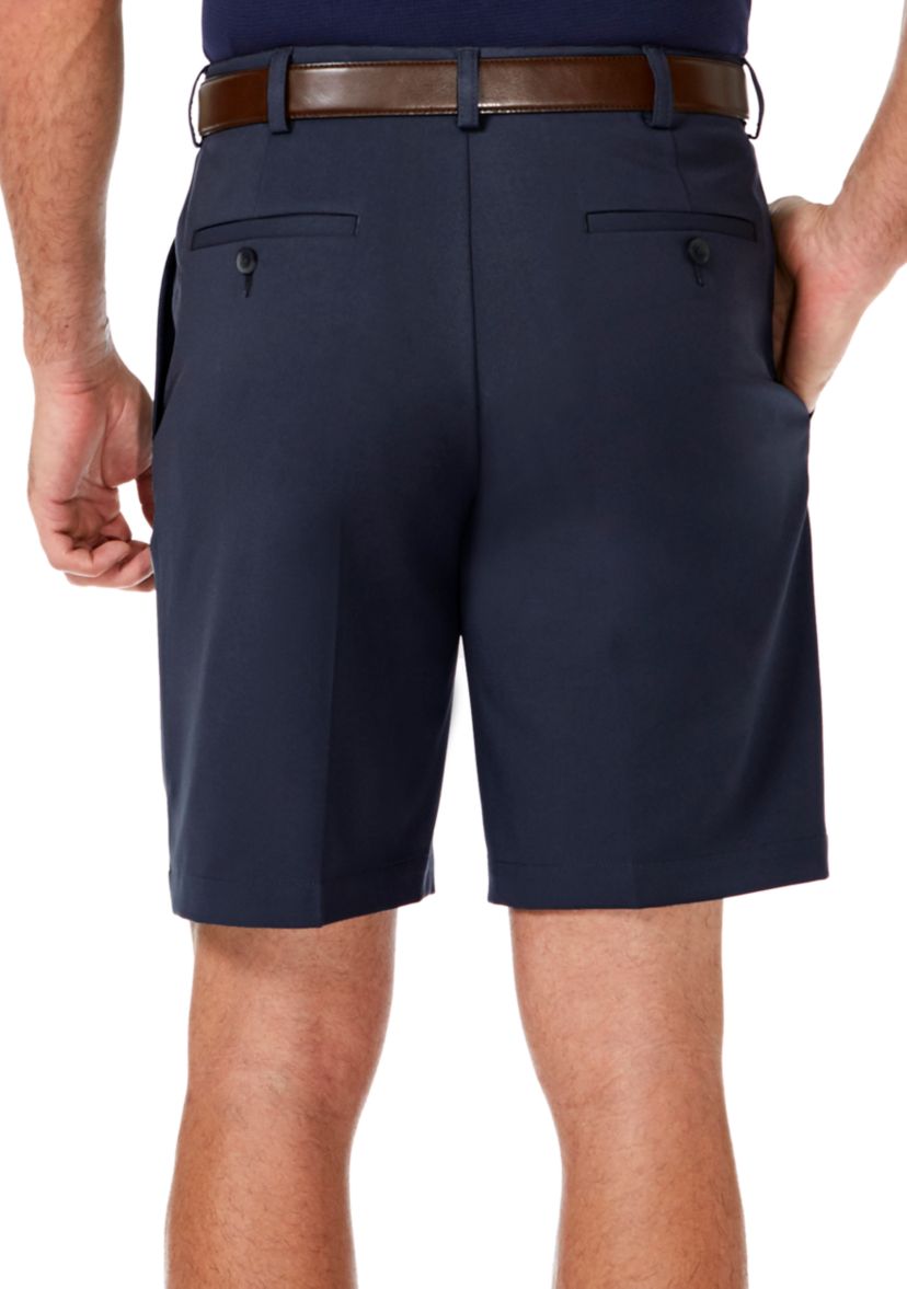 Haggar Cool 18 PRO Stretch Solid Pleat Front Shorts