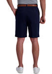 Casual Twill Straight Fit Flat Front Walk Shorts 