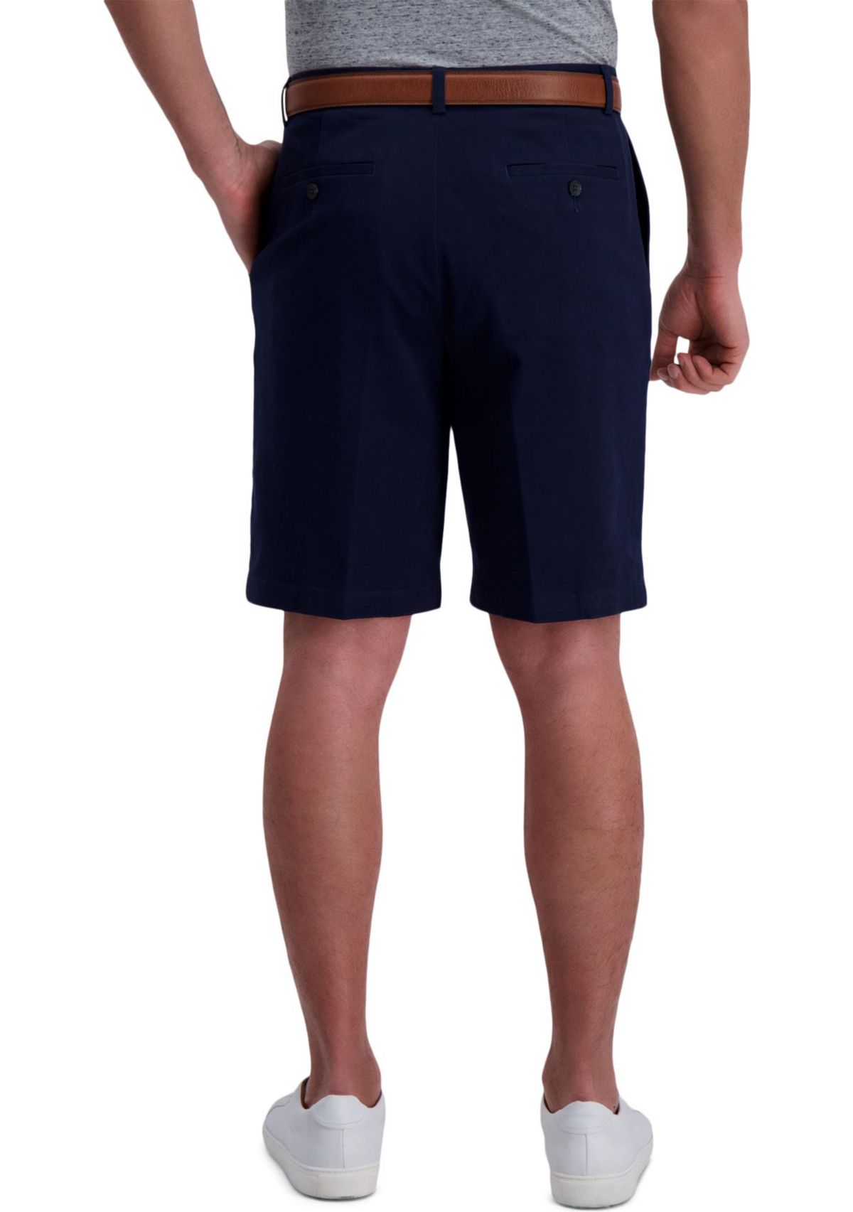 Casual Twill Straight Fit Flat Front Walk Short