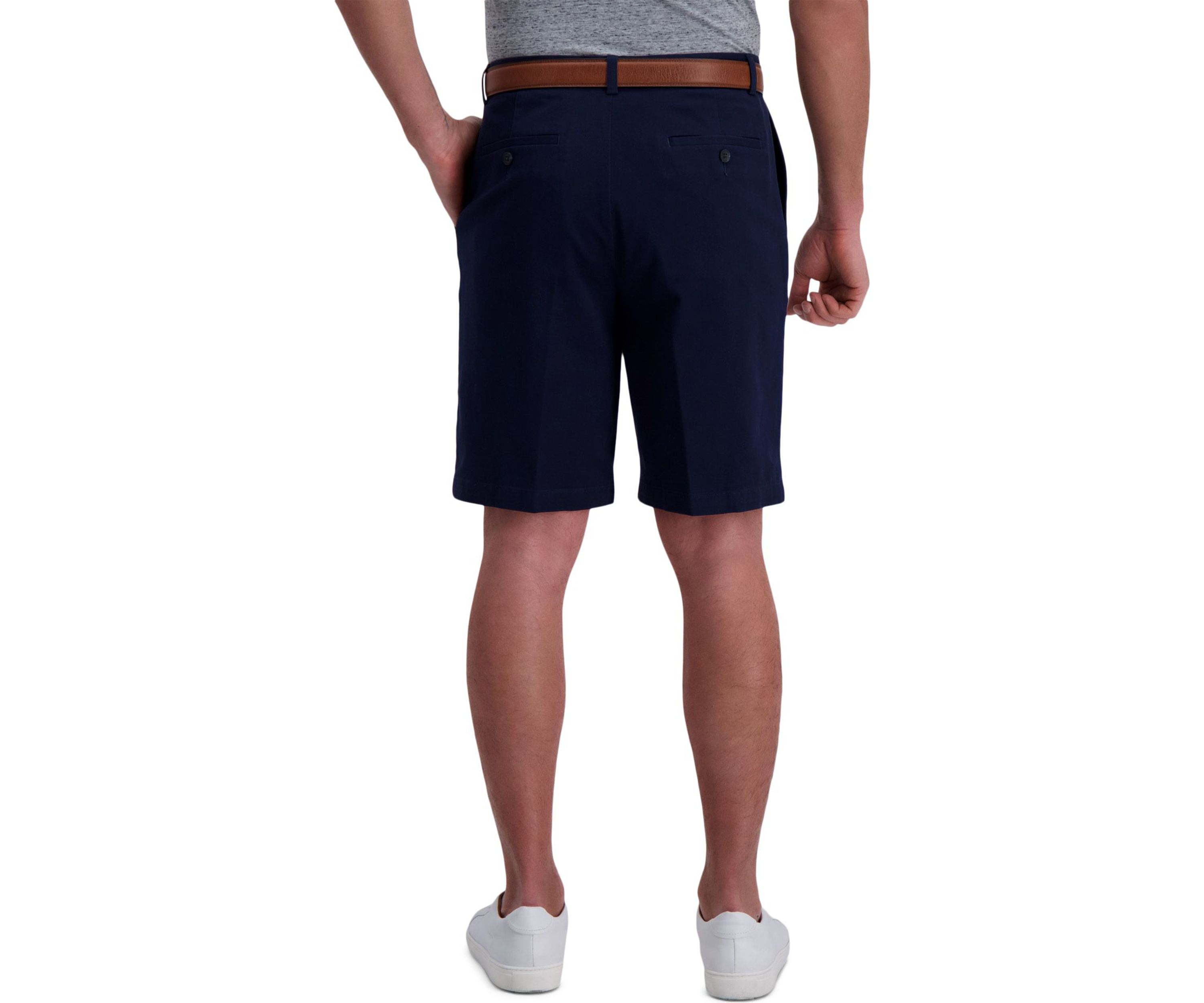 Casual Twill Straight Fit Flat Front Walk Short