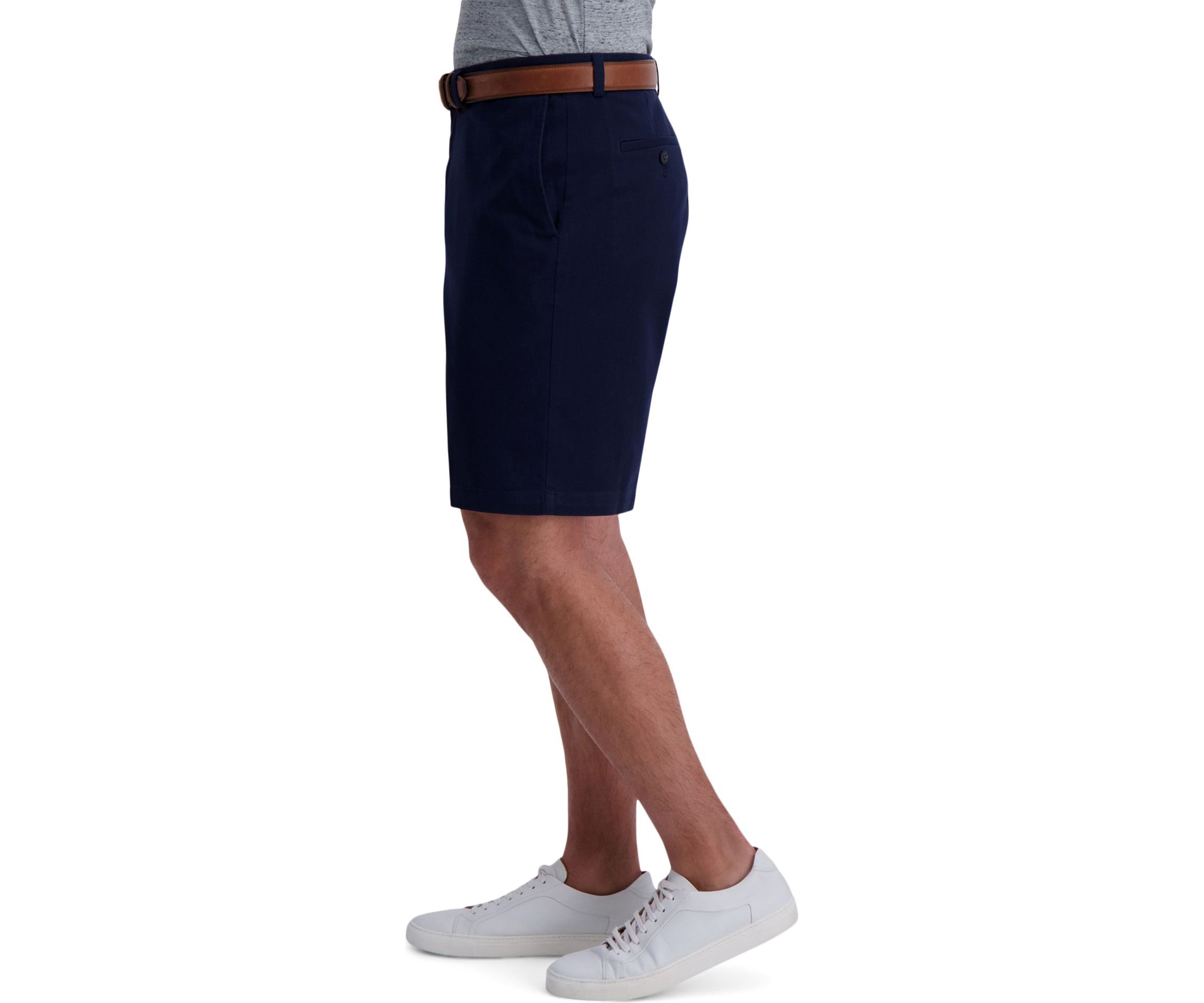 Casual Twill Straight Fit Flat Front Walk Short