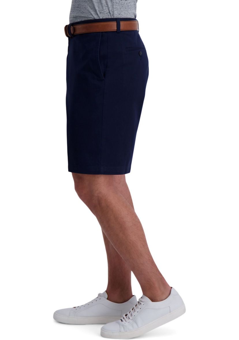 Casual Twill Straight Fit Flat Front Walk Short