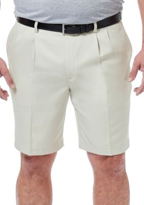 Haggar Men's Big & Tall Pro Classic Fit Pleat Shorts, 54