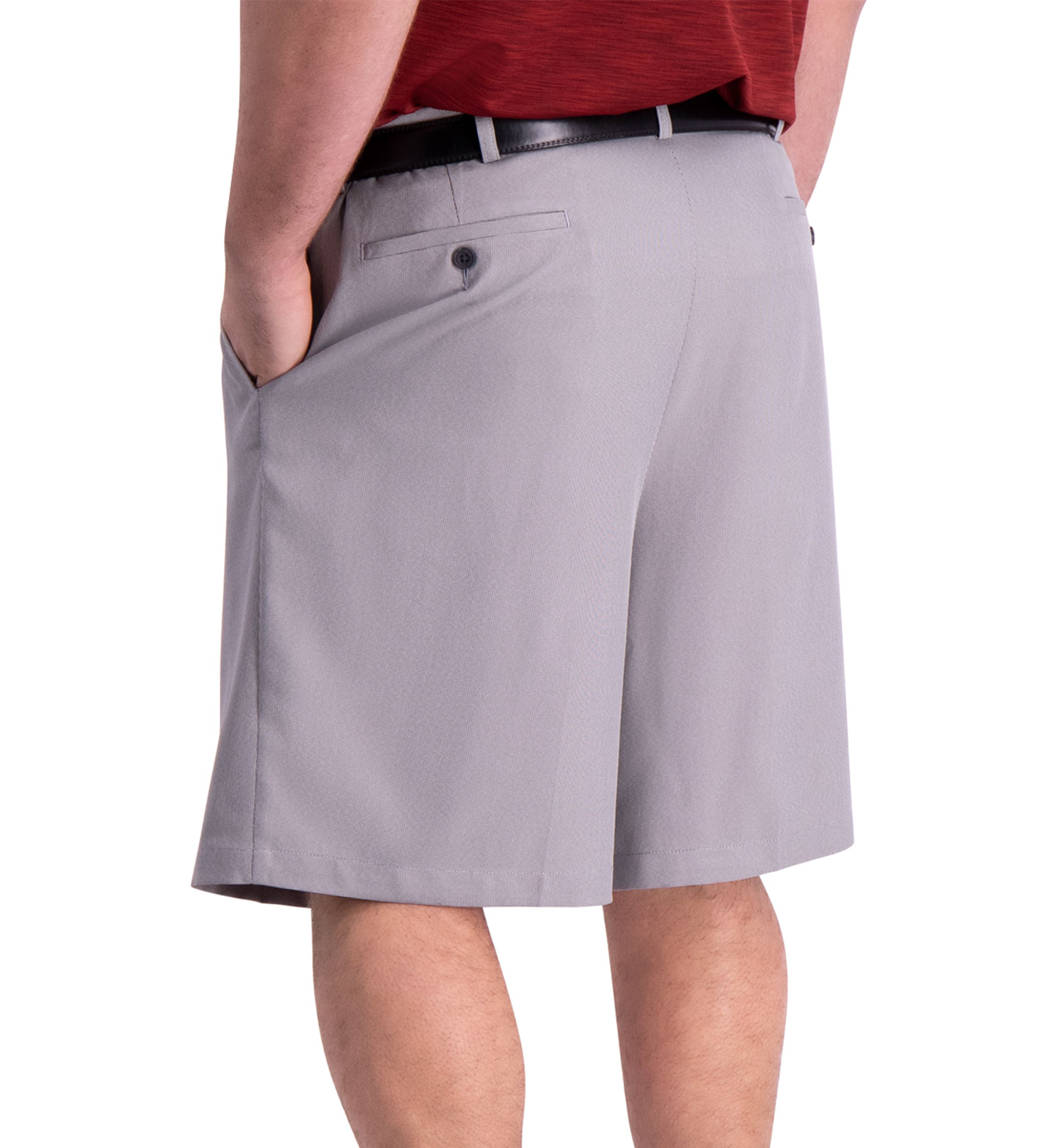 Big & Tall Cool  18 Pro Oxford Flat Front Shorts