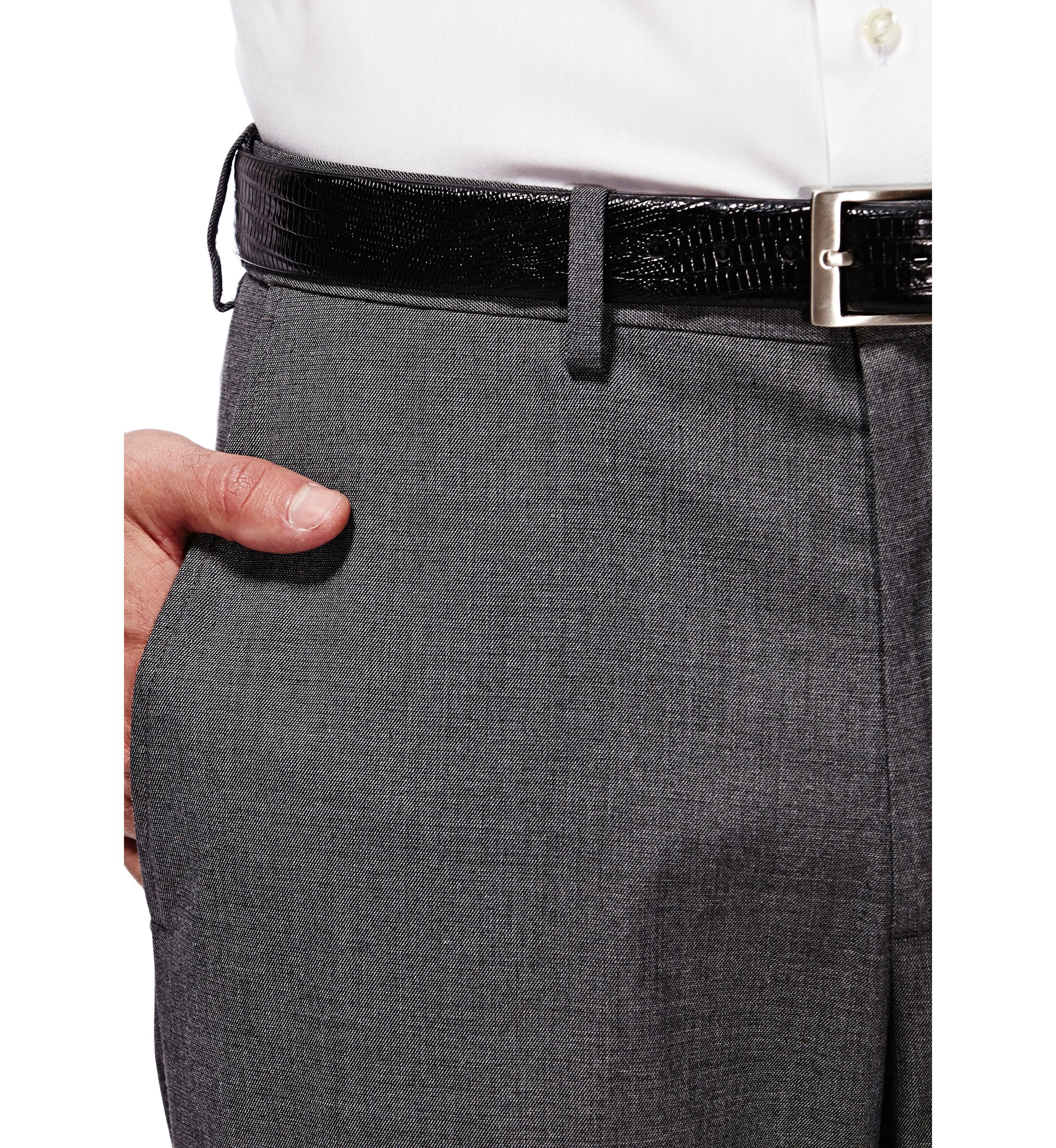 Mens Premium Stretch Classic Fit Flat Front Suit Separates Pant