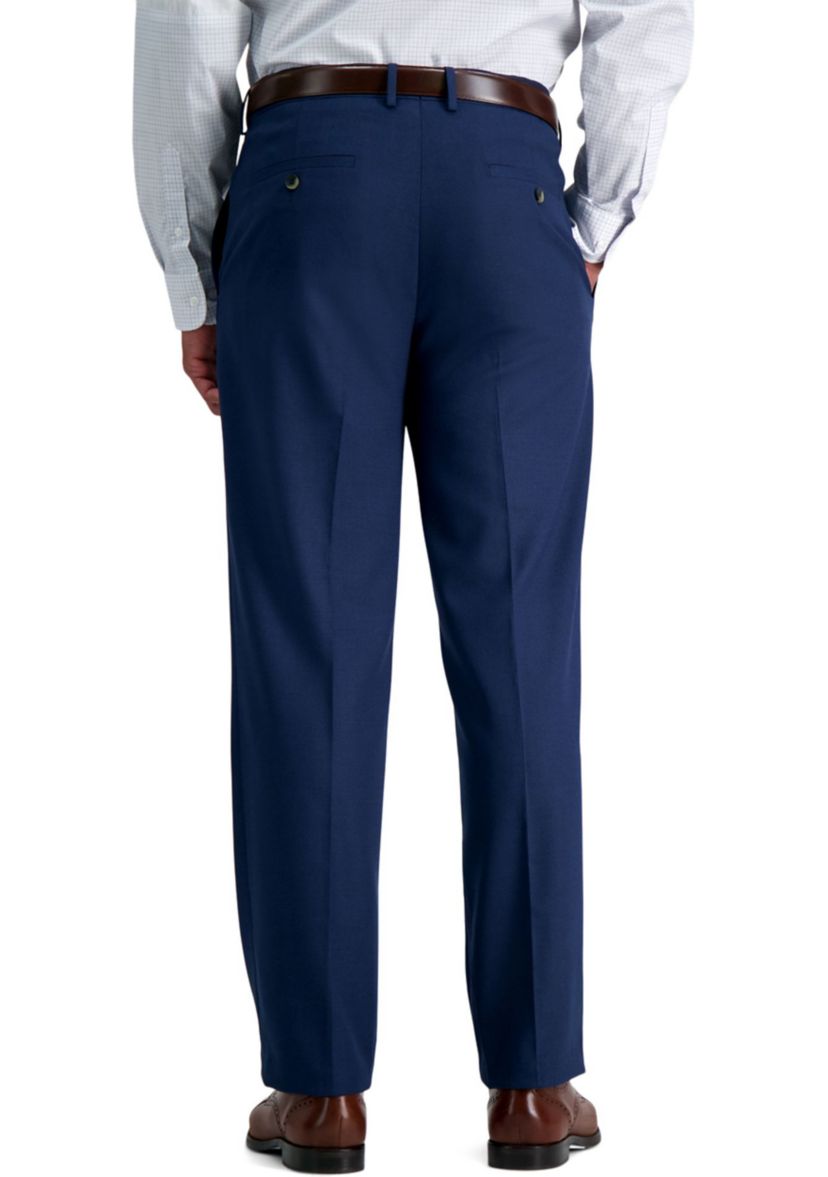 Classic Fit Flat Front Basketweave Suit Seperate Pant