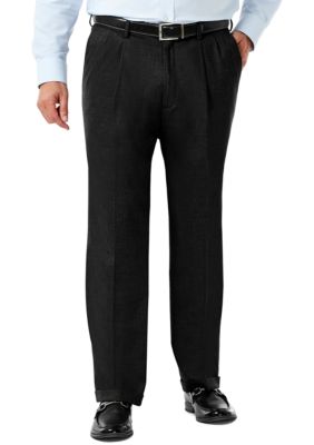 Stretch Sharkskin Classic Fit Pleat Front Suit Pant