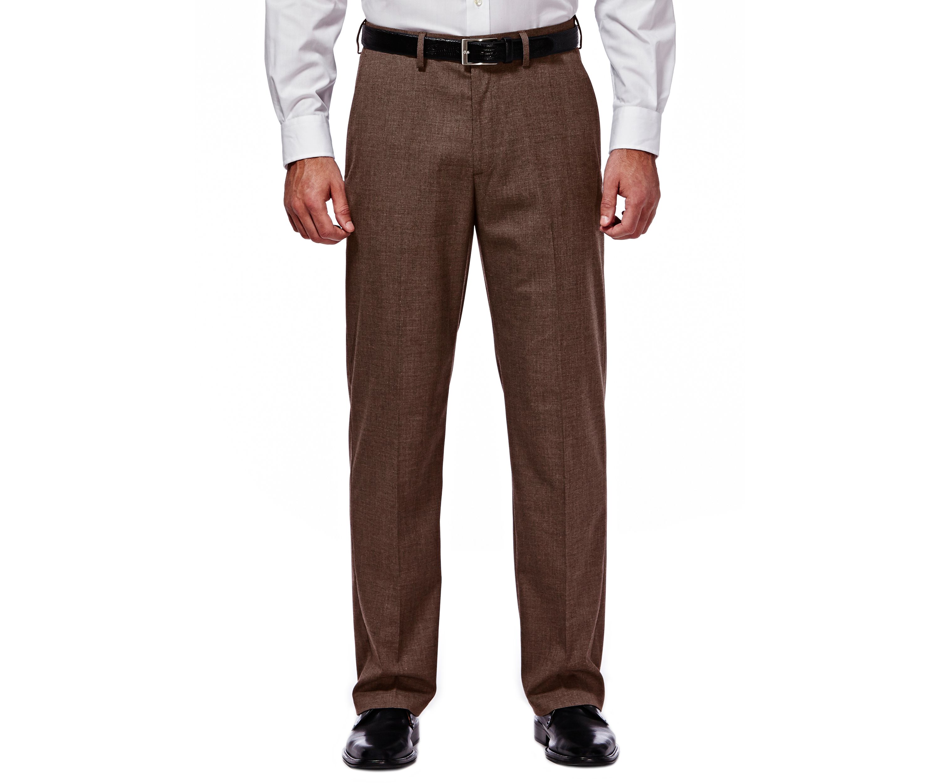 Stretch Sharkskin Classic Fit Pleat Front Suit Pants