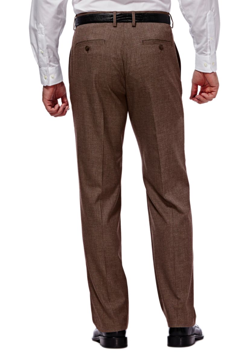 Stretch Sharkskin Classic Fit Pleat Front Suit Pants