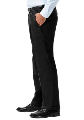 Stretch Sharkskin Classic Fit Pleat Front Suit Pant