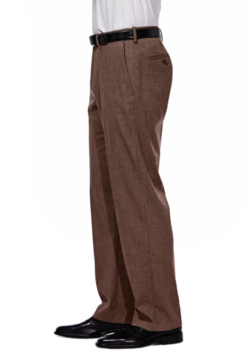 Stretch Sharkskin Classic Fit Pleat Front Suit Pants