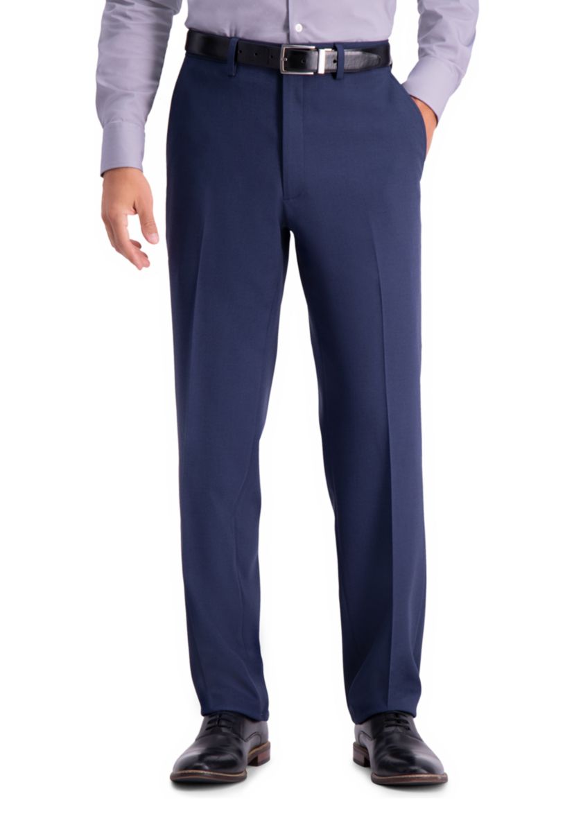 Haggar Blue Stretch Travel Performance Tailored Fit Suit Pants