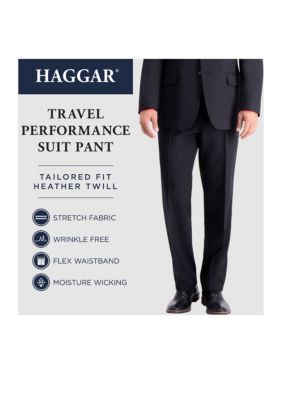 Stretch Travel Performance Heather Twill Tailored Fit Suit Pants