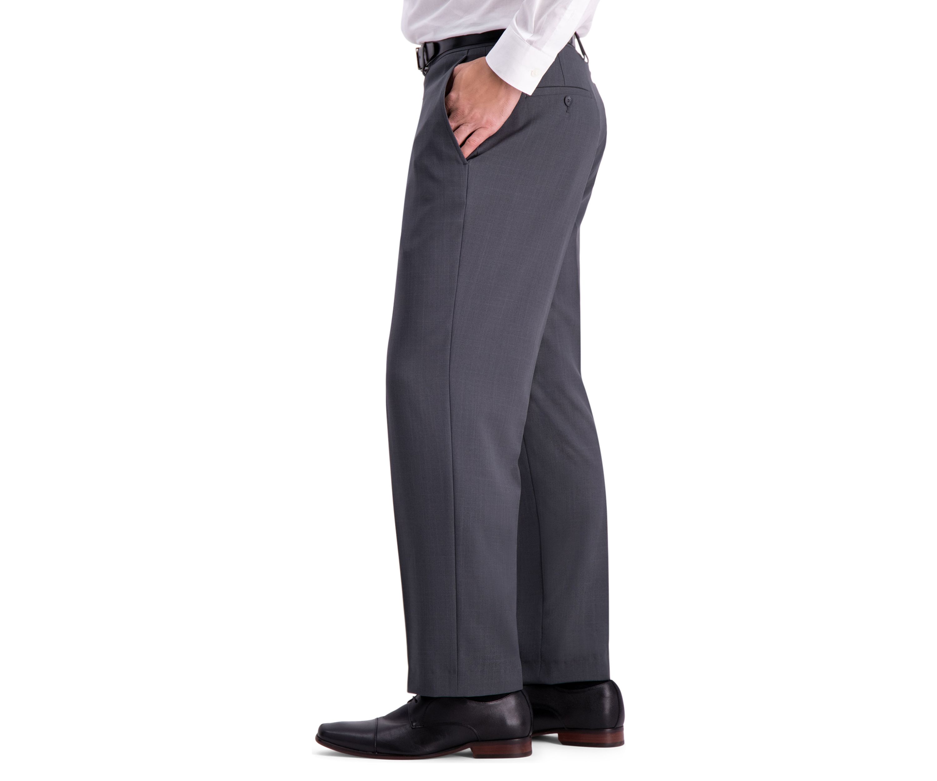Stretch Travel Performance Stria Tailored Fit Suit Pants