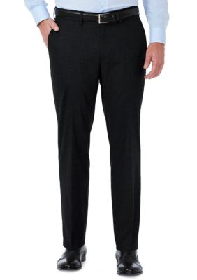 Stretch Sharksin Tailored Fit Flat Front Suit Pant