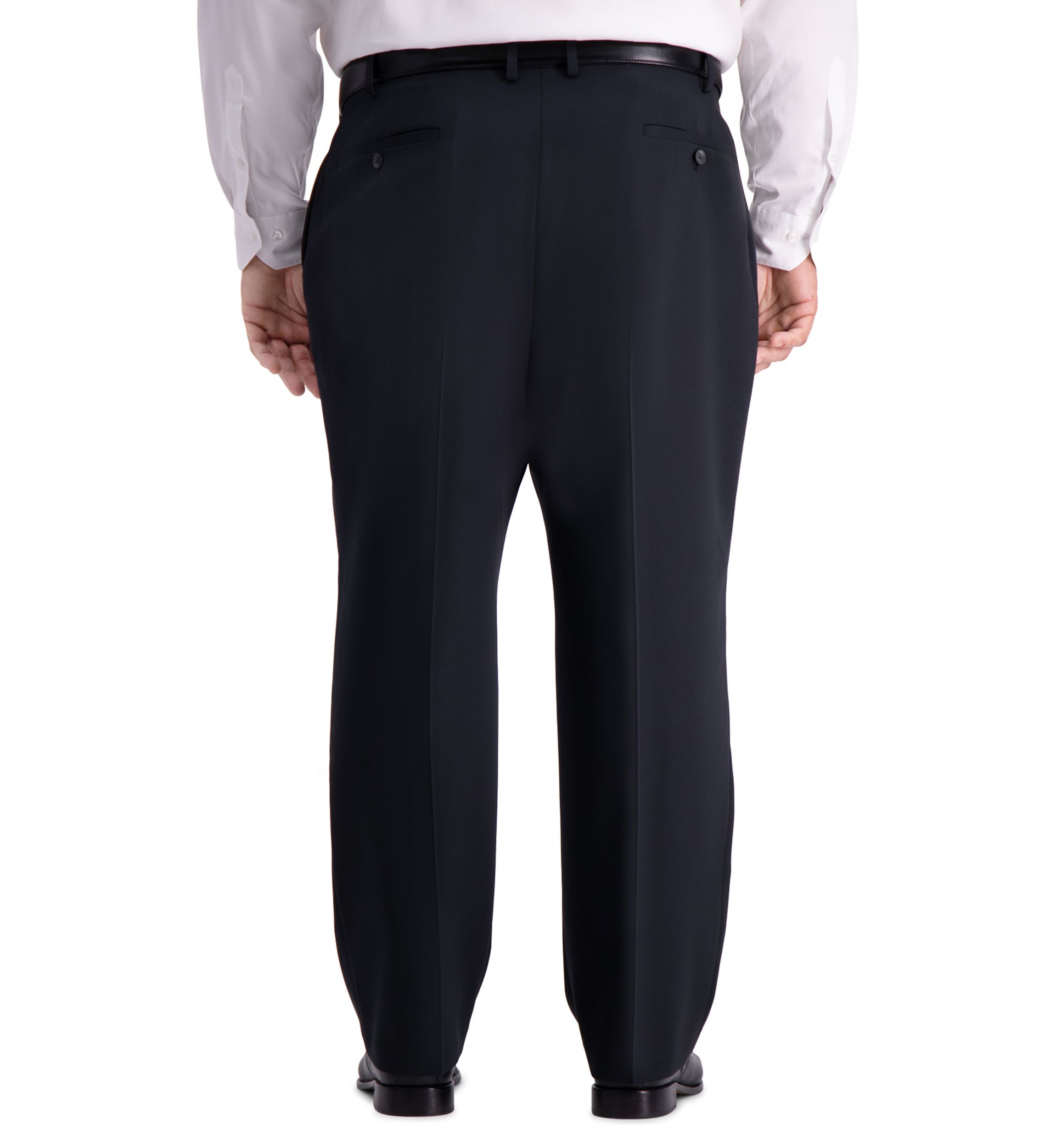 big and tall mens black dress pants Men's Big & Tall Westport Black Loro Piana Pleated Dress Pant Caramel / 42