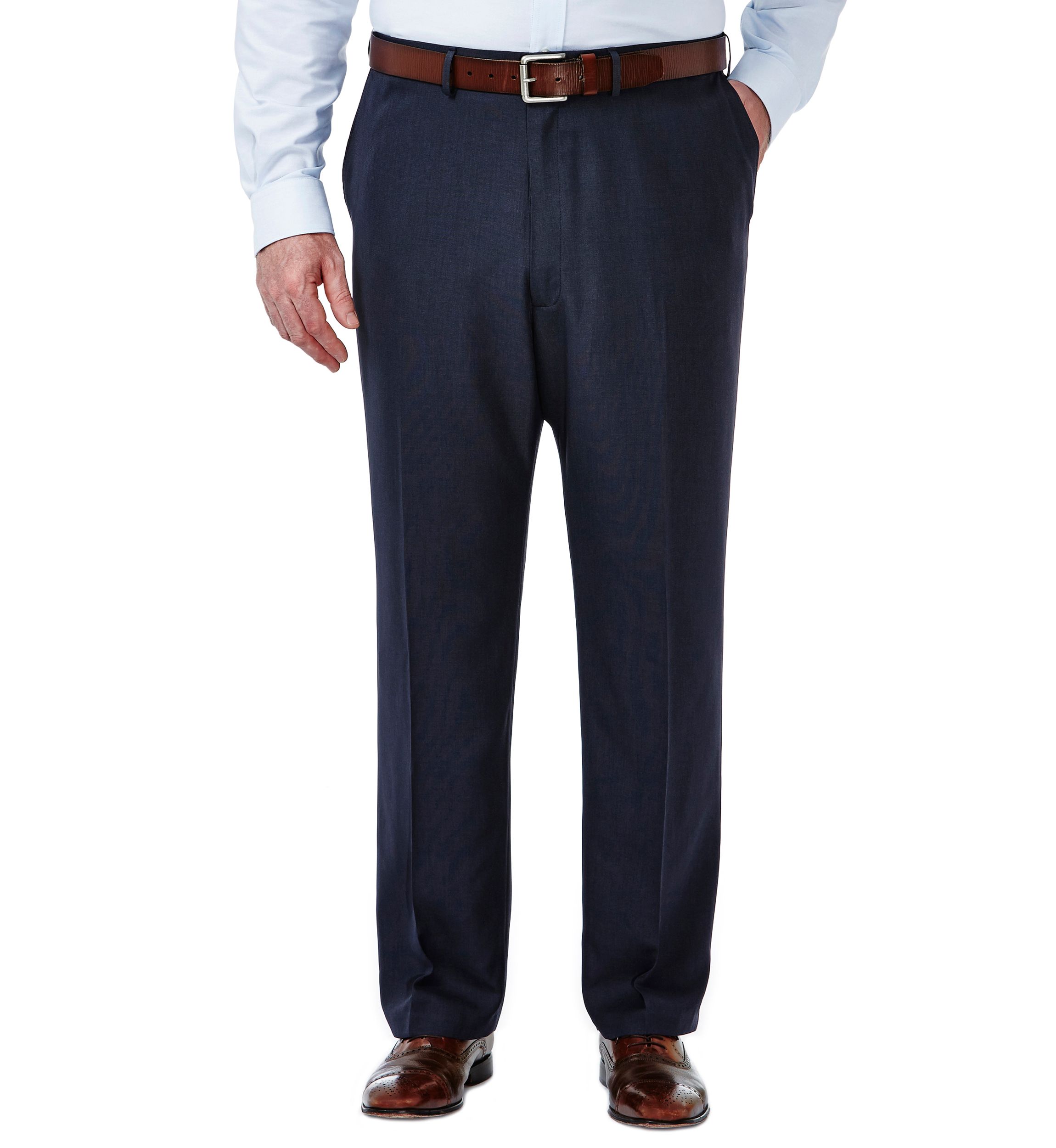 Big & Tall Travel Performance Classic Fit Tic Weave Suit Pants