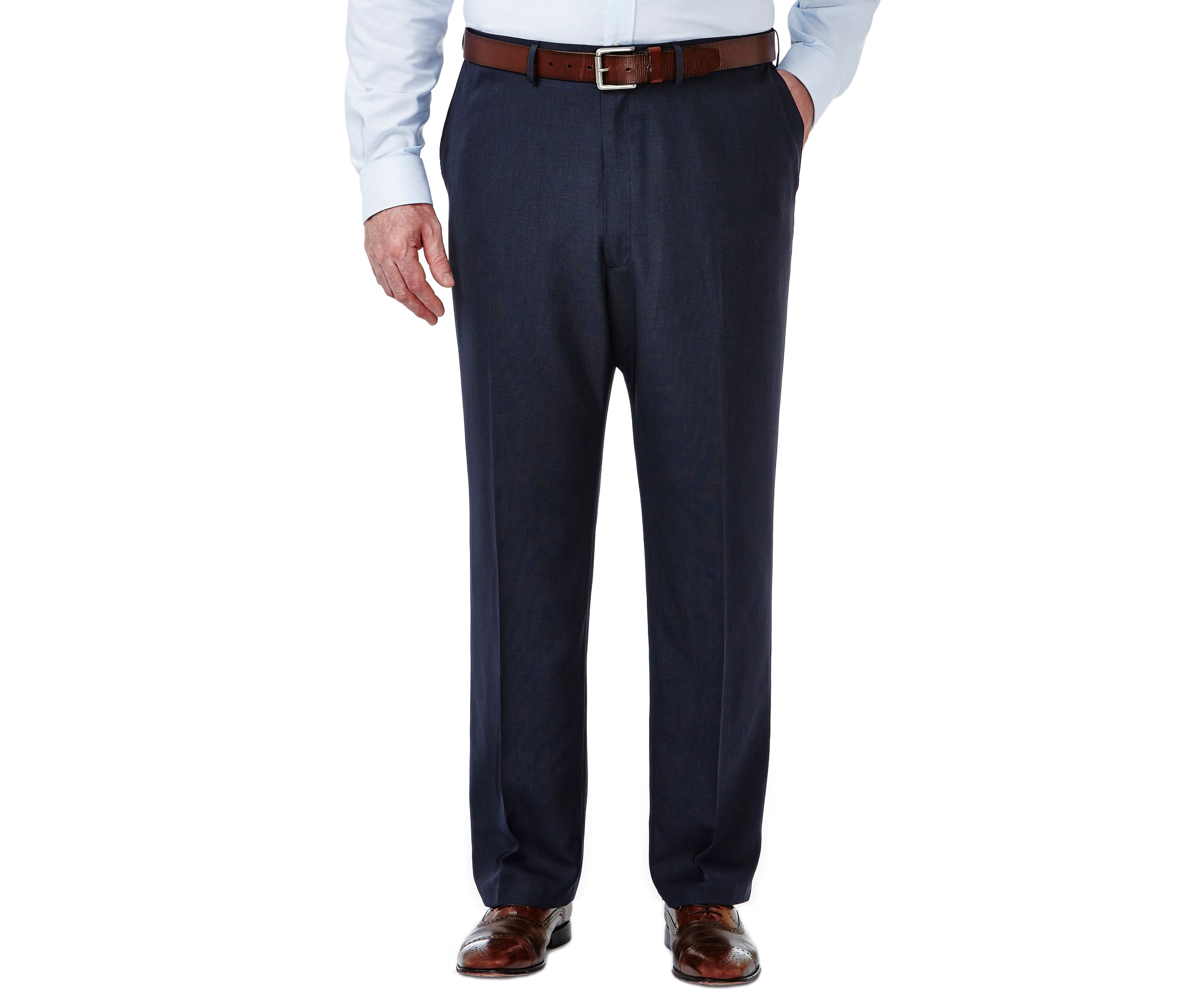 Big & Tall Travel Performance Classic Fit Tic Weave Suit Pants