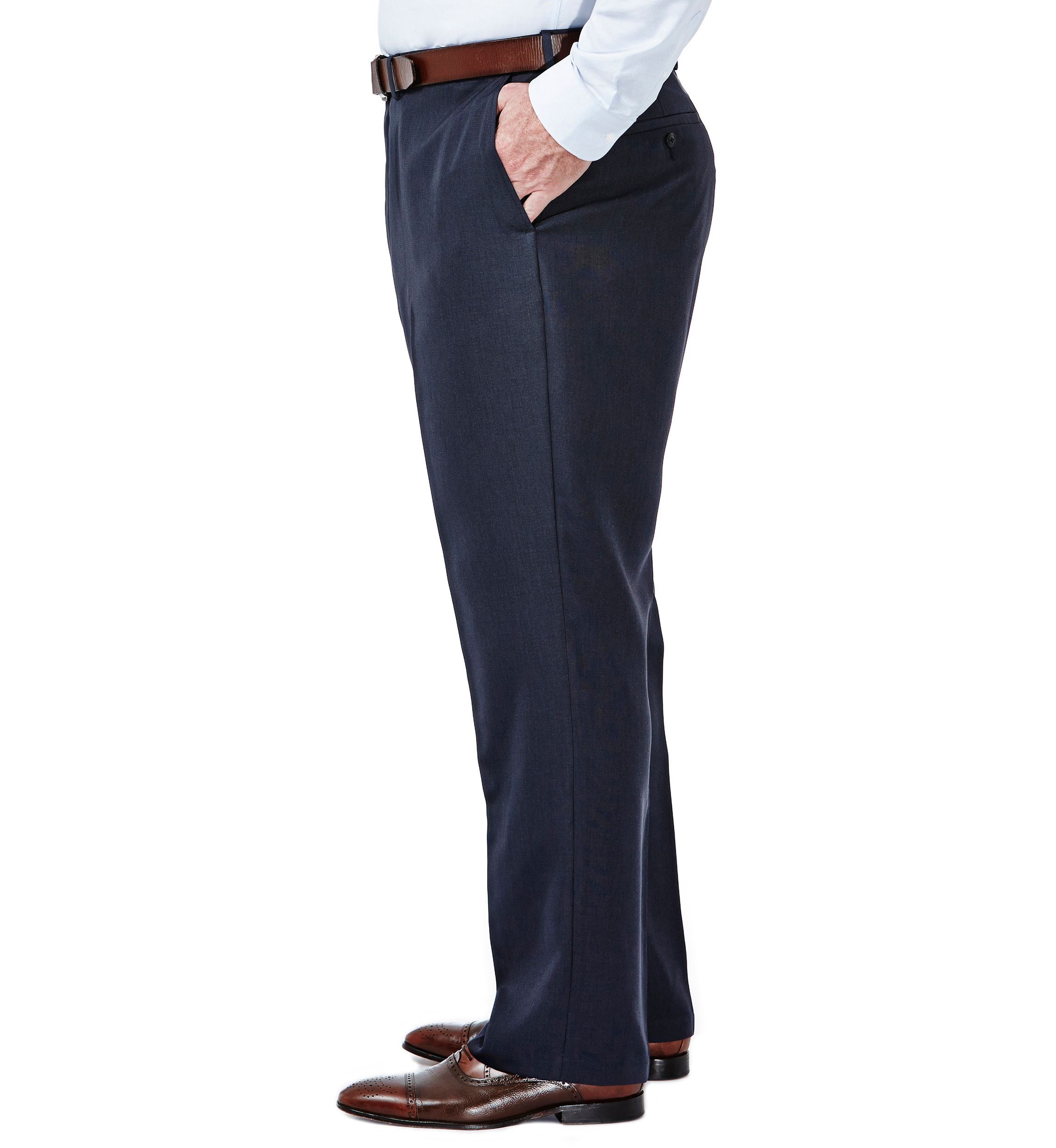 Big & Tall Travel Performance Classic Fit Tic Weave Suit Pants