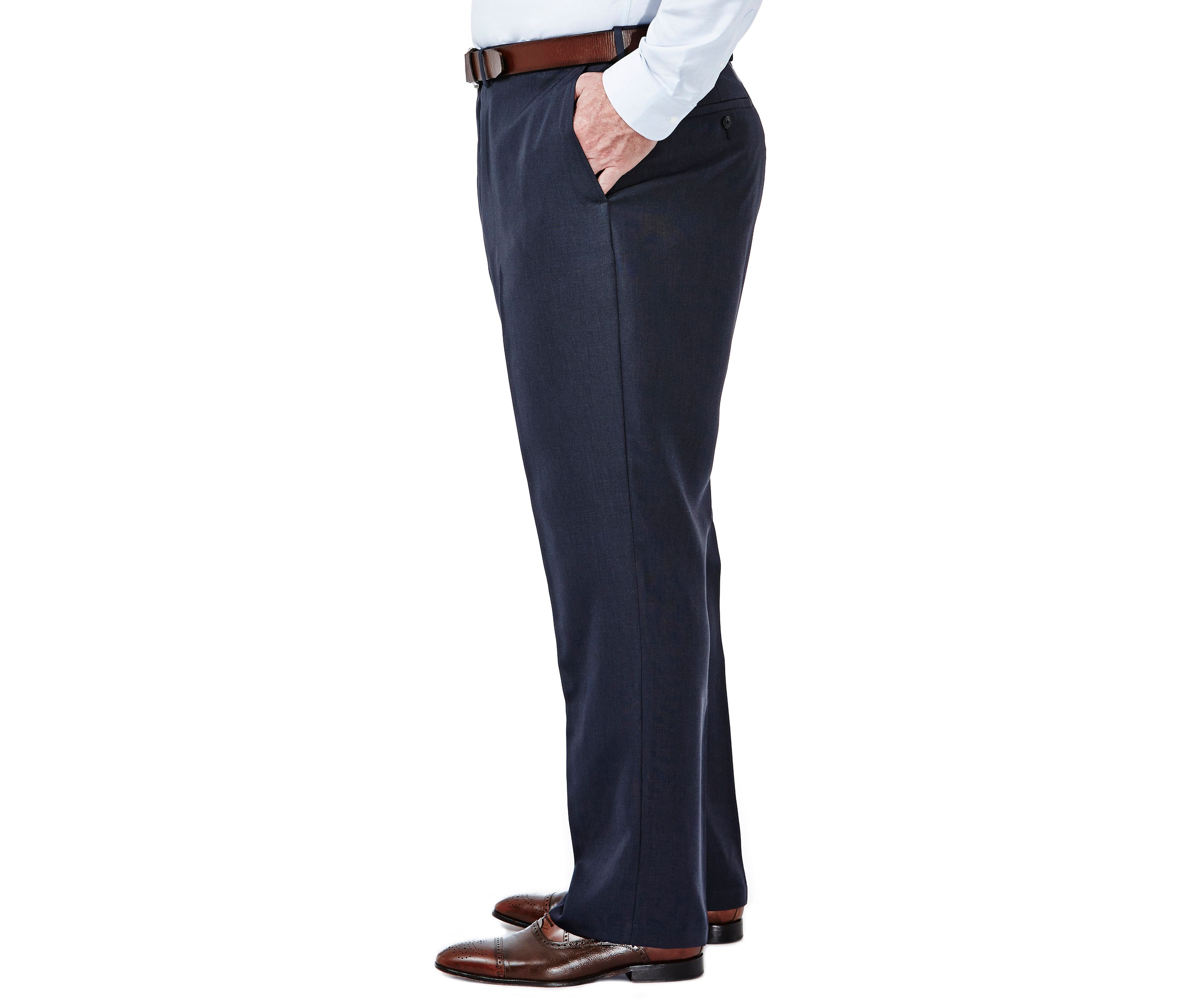 Big & Tall Travel Performance Classic Fit Tic Weave Suit Pants