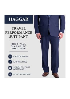 Big & Tall Stretch Travel Performance Classic Fit Suit Pants