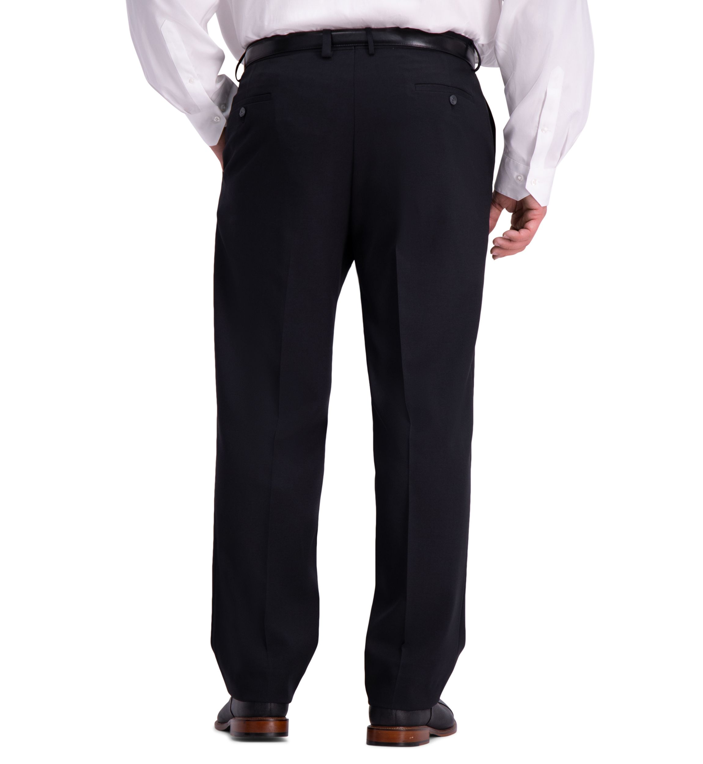 mens big and tall slim fit dress pants Big & Tall Premium No Iron Khaki main image 0