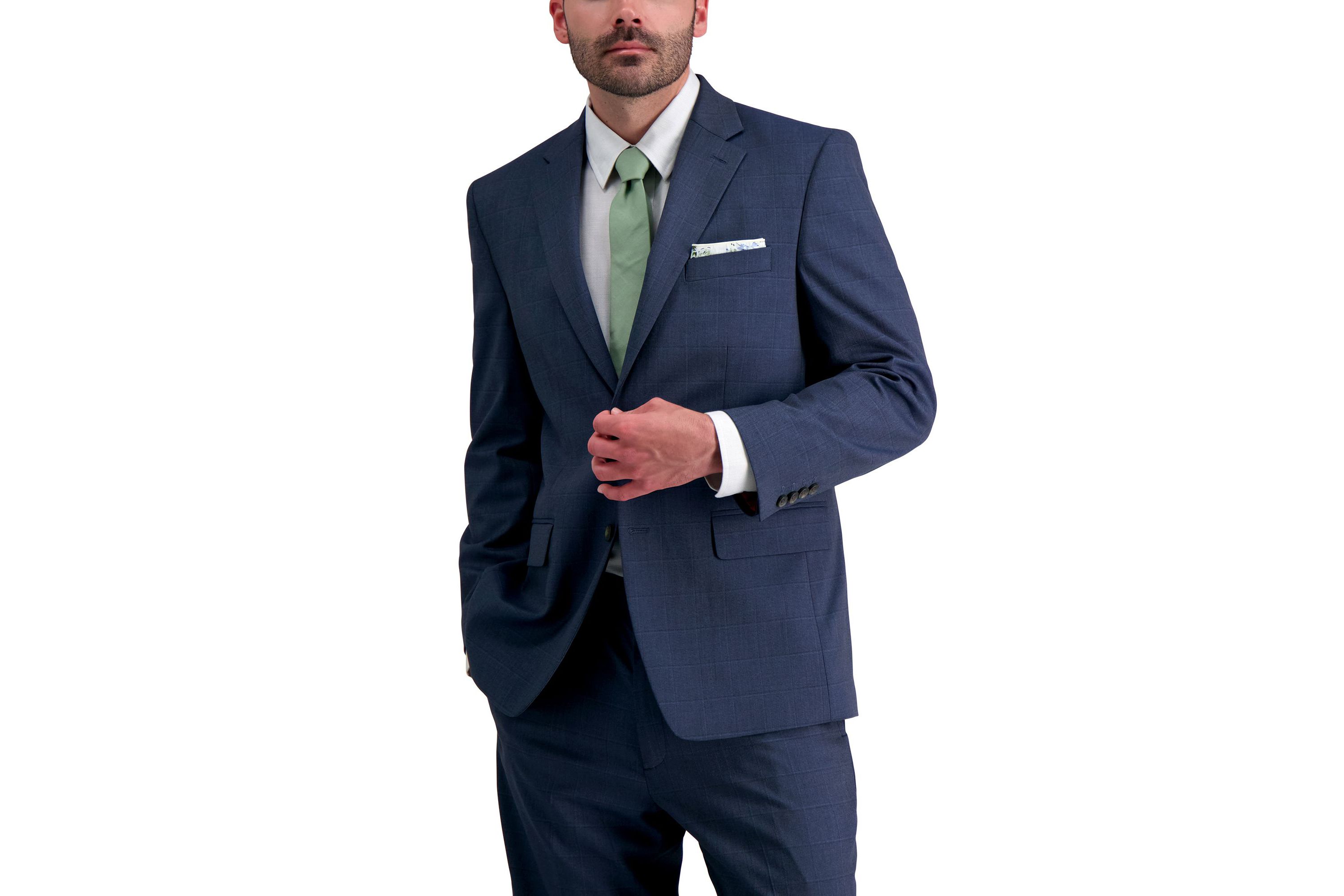 J.M. Haggar™ Classic Sharkskin Windowpane Suit Jacket