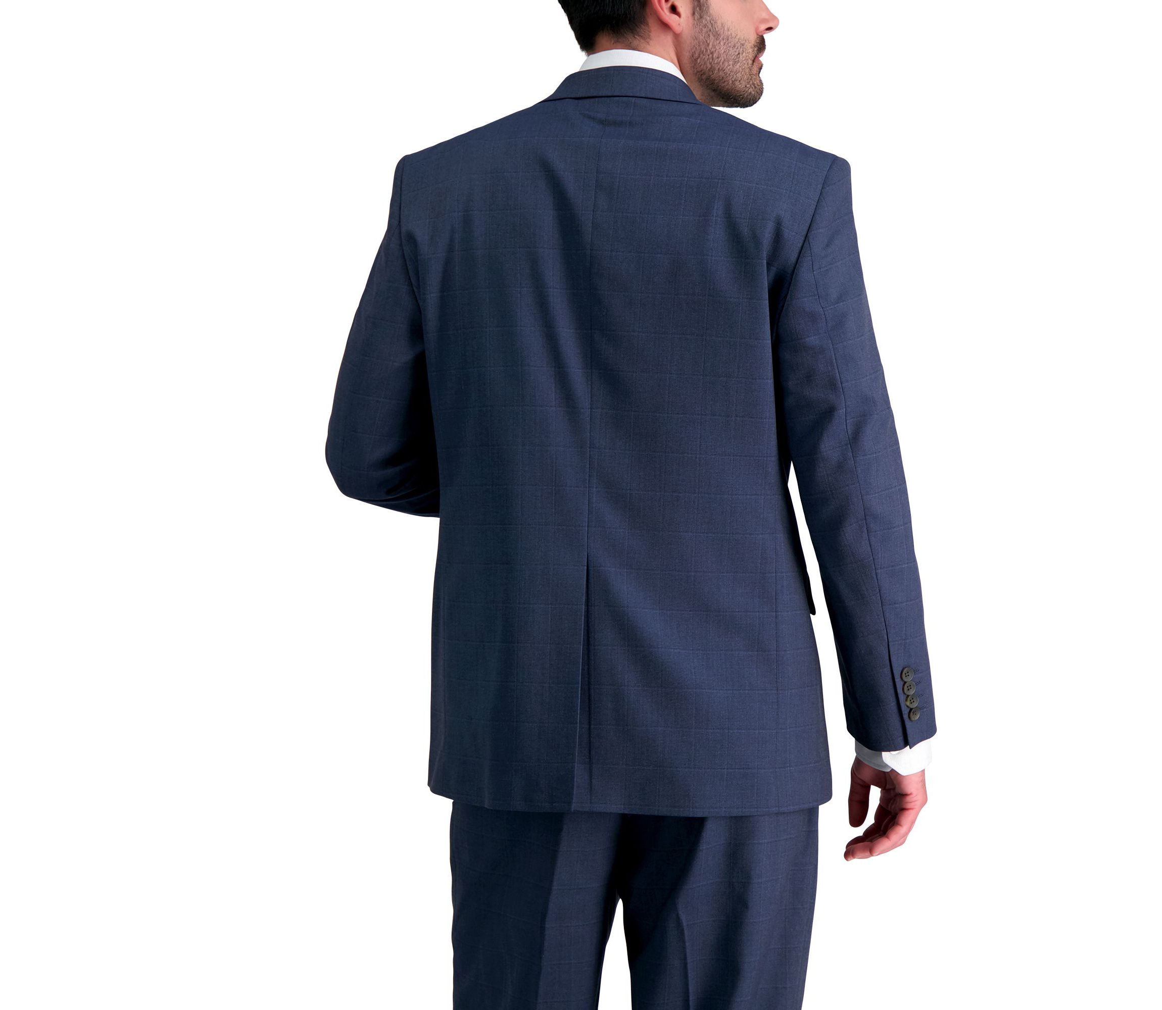 J.M. Haggar™ Classic Sharkskin Windowpane Suit Jacket
