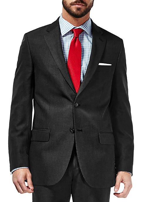Travel Performance Tailored Fit Tic Weave Suit Coat