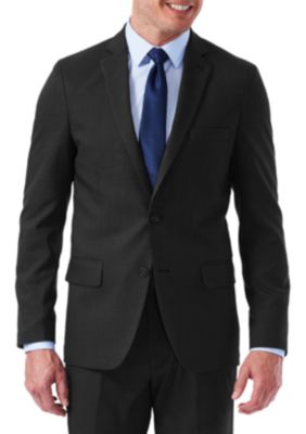 EXS Stretch Performance Slim Fit Melange Gabardine Suit Coat