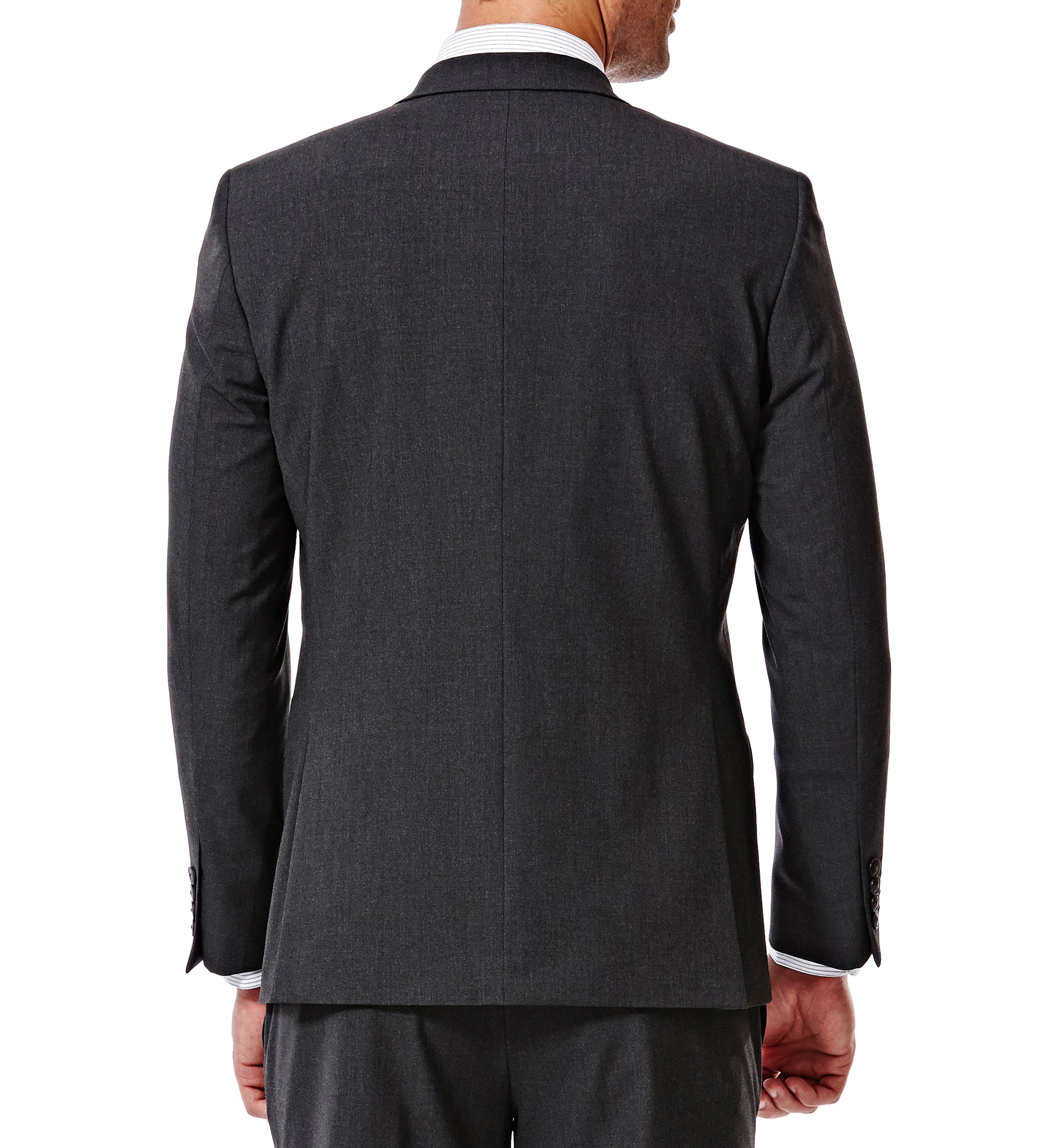 4 Way Stretch Solid Gab Slim Fit Suit Separate Coat