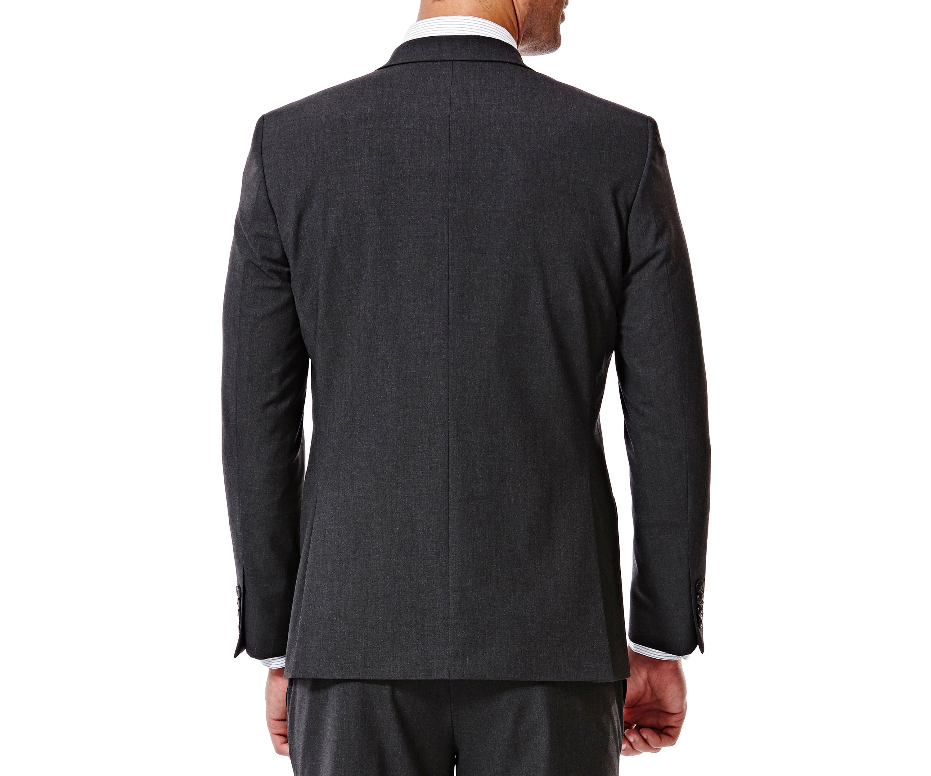 4 Way Stretch Solid Gab Slim Fit Suit Separate Coat
