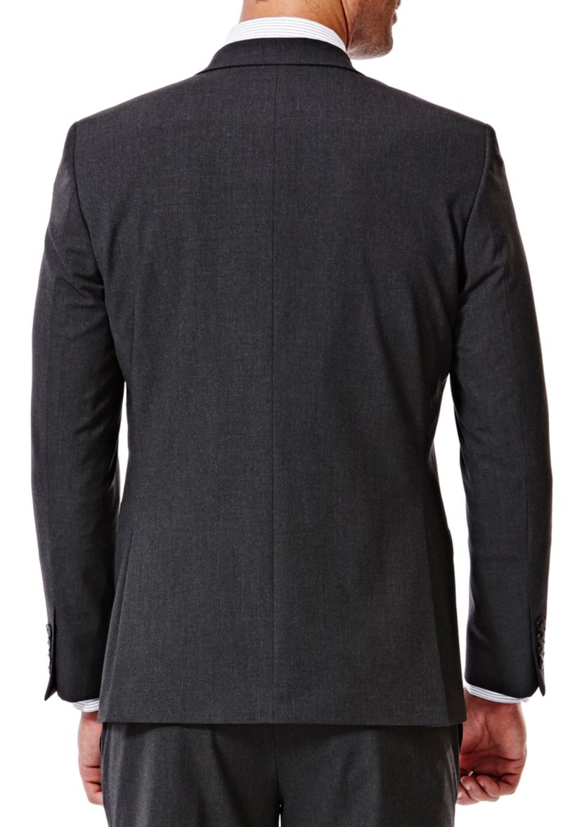 4 Way Stretch Solid Gab Slim Fit Suit Separate Coat
